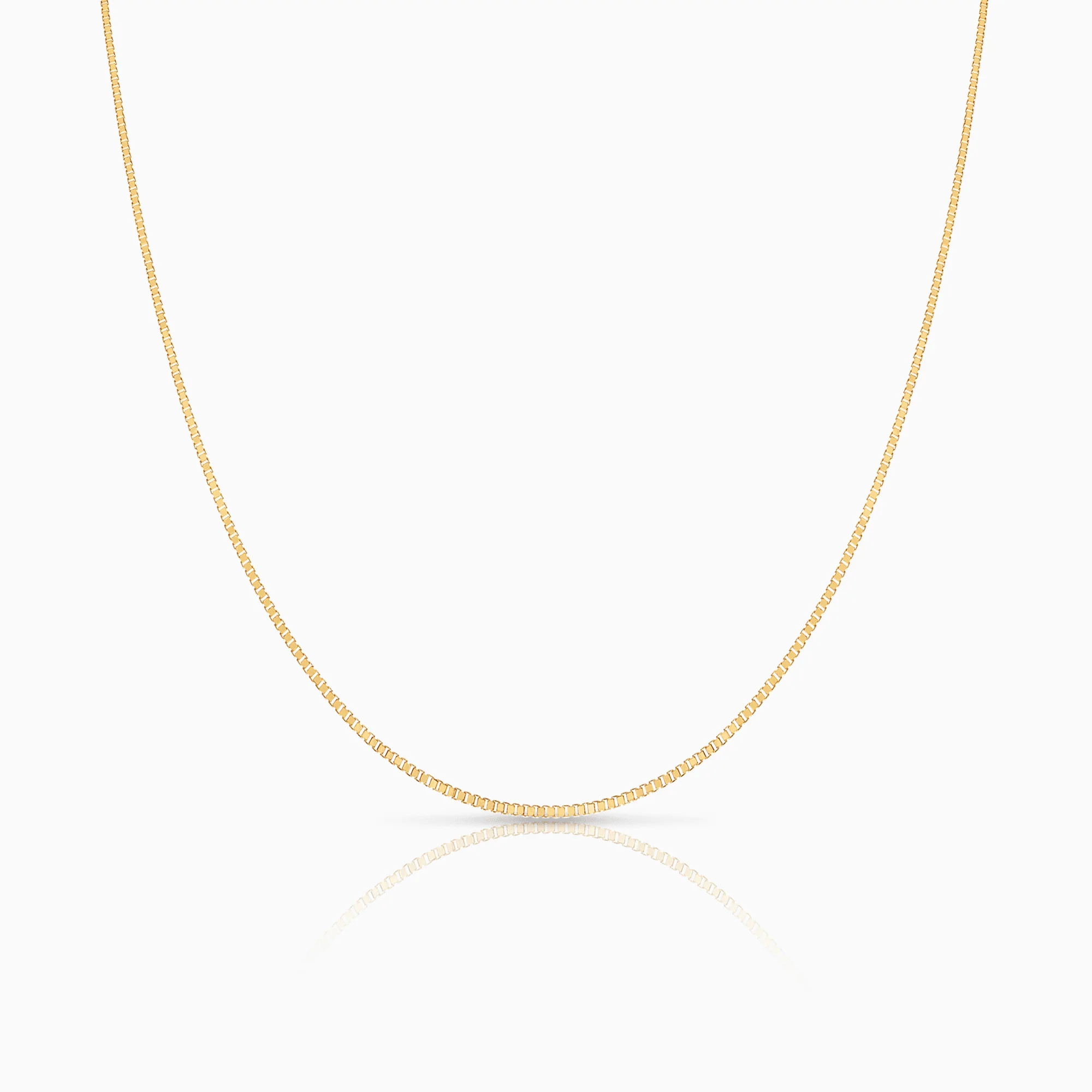 Box chain 50cm 18K gold