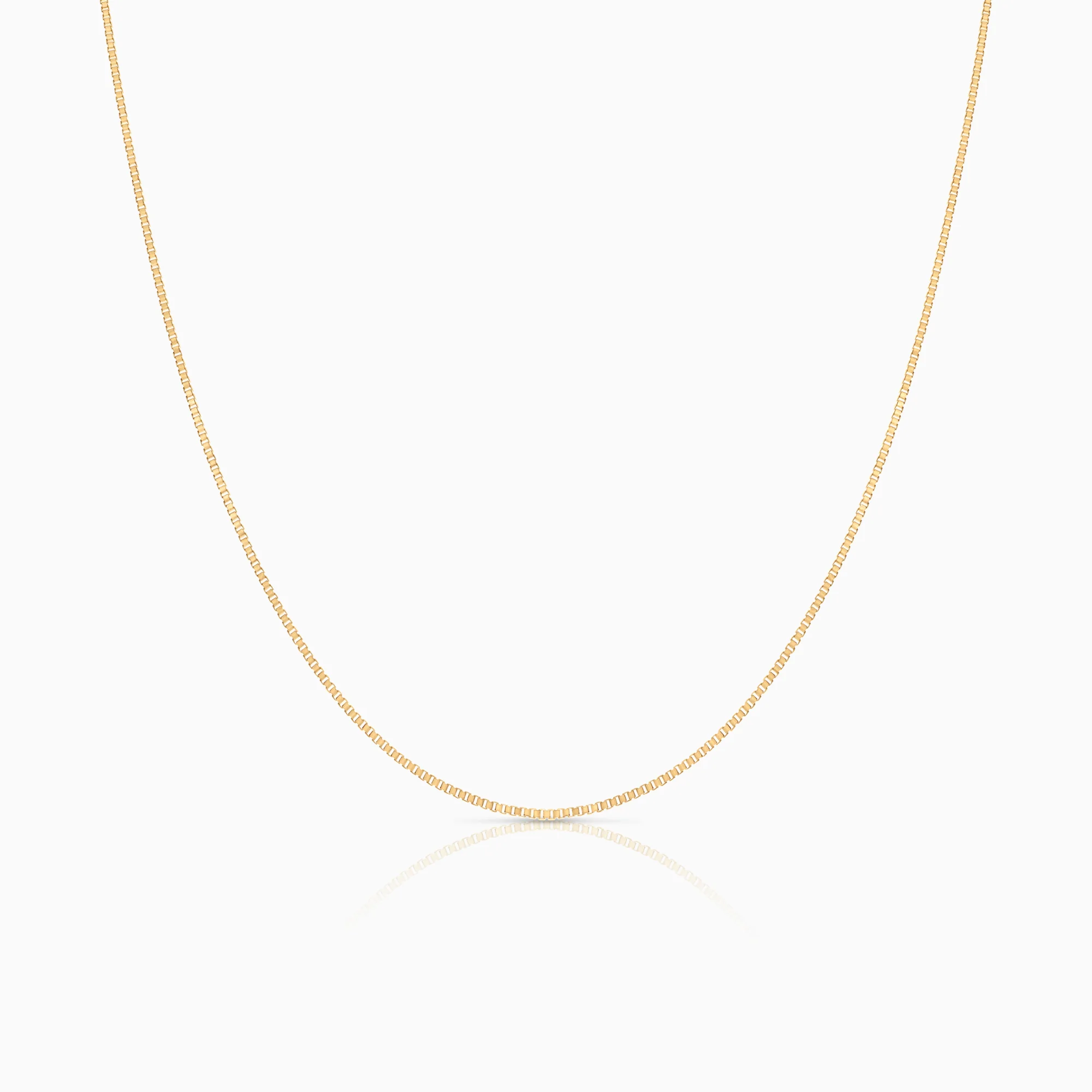Box chain 50cm 18K gold