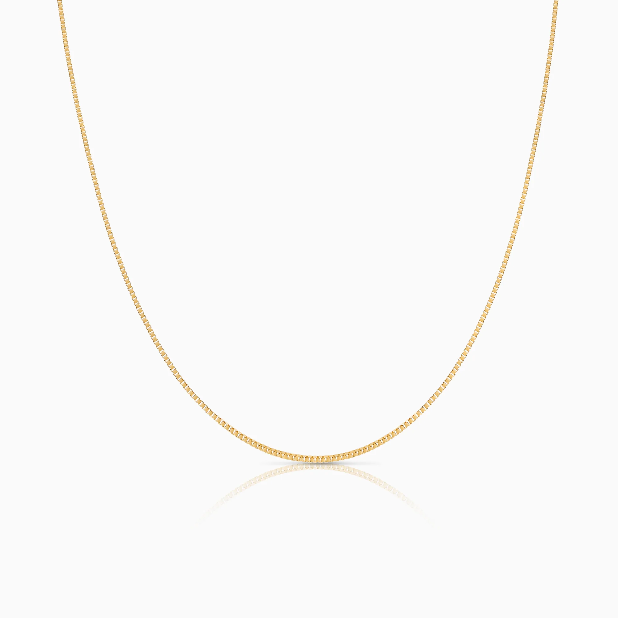 Box chain 50cm 18K gold