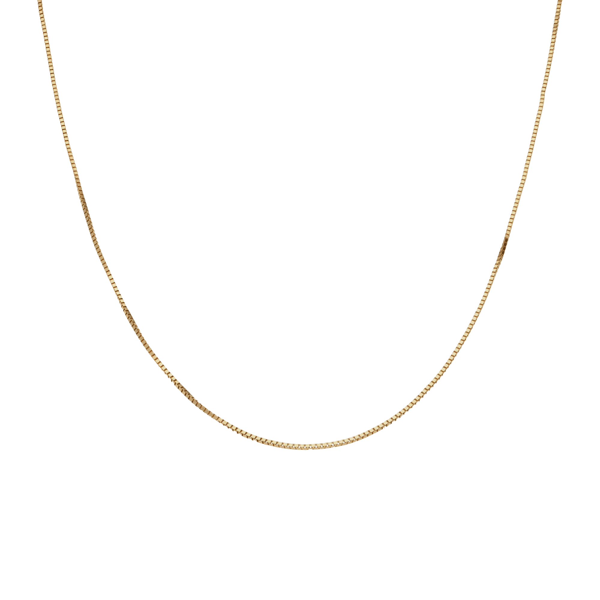 Box chain 50cm 18K gold
