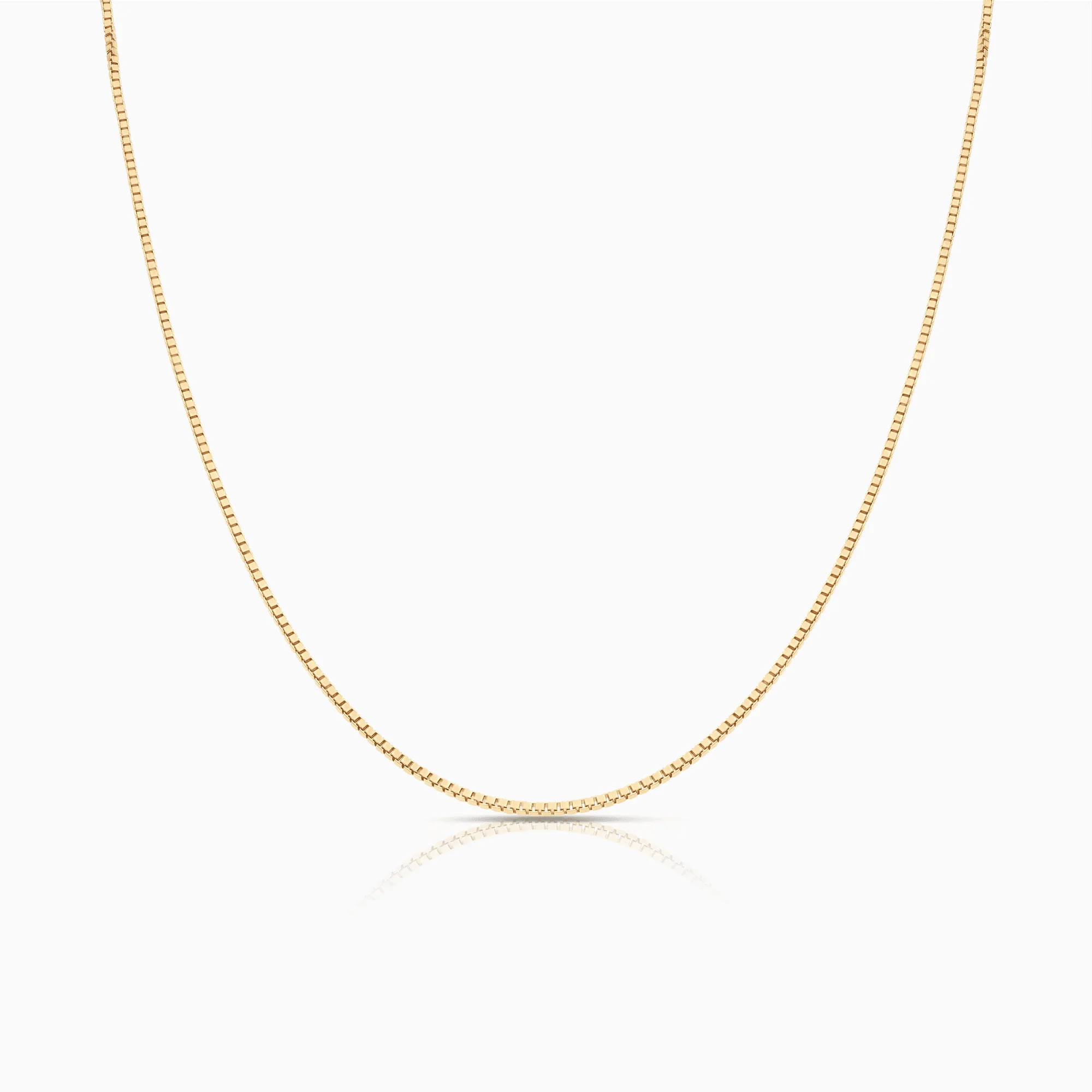 Box chain 51.5cm 18K gold