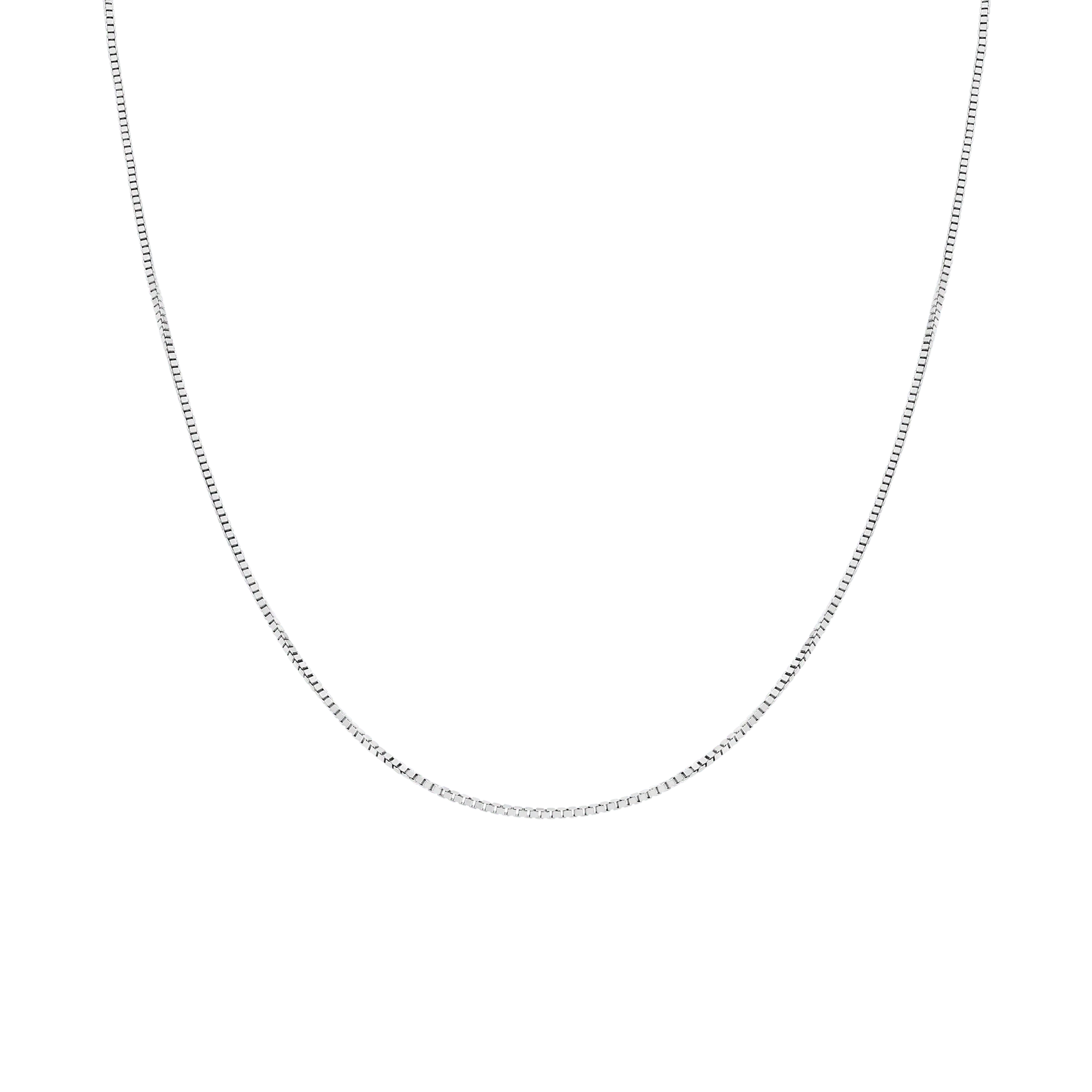 Box link 36cm 18K white gold - Image 2