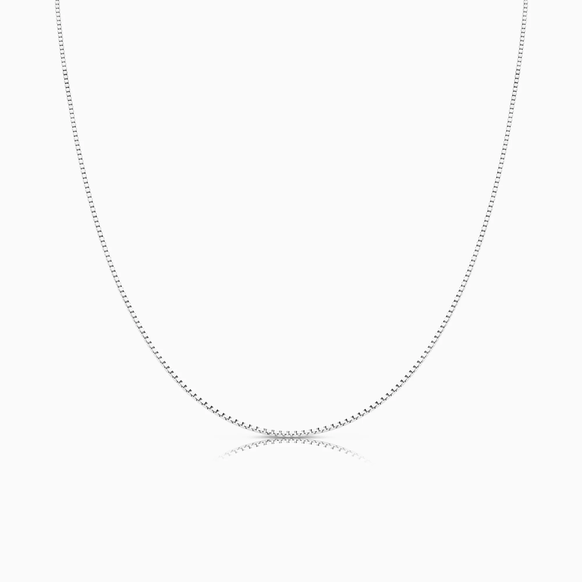 Venetian chain 38cm 18K white gold