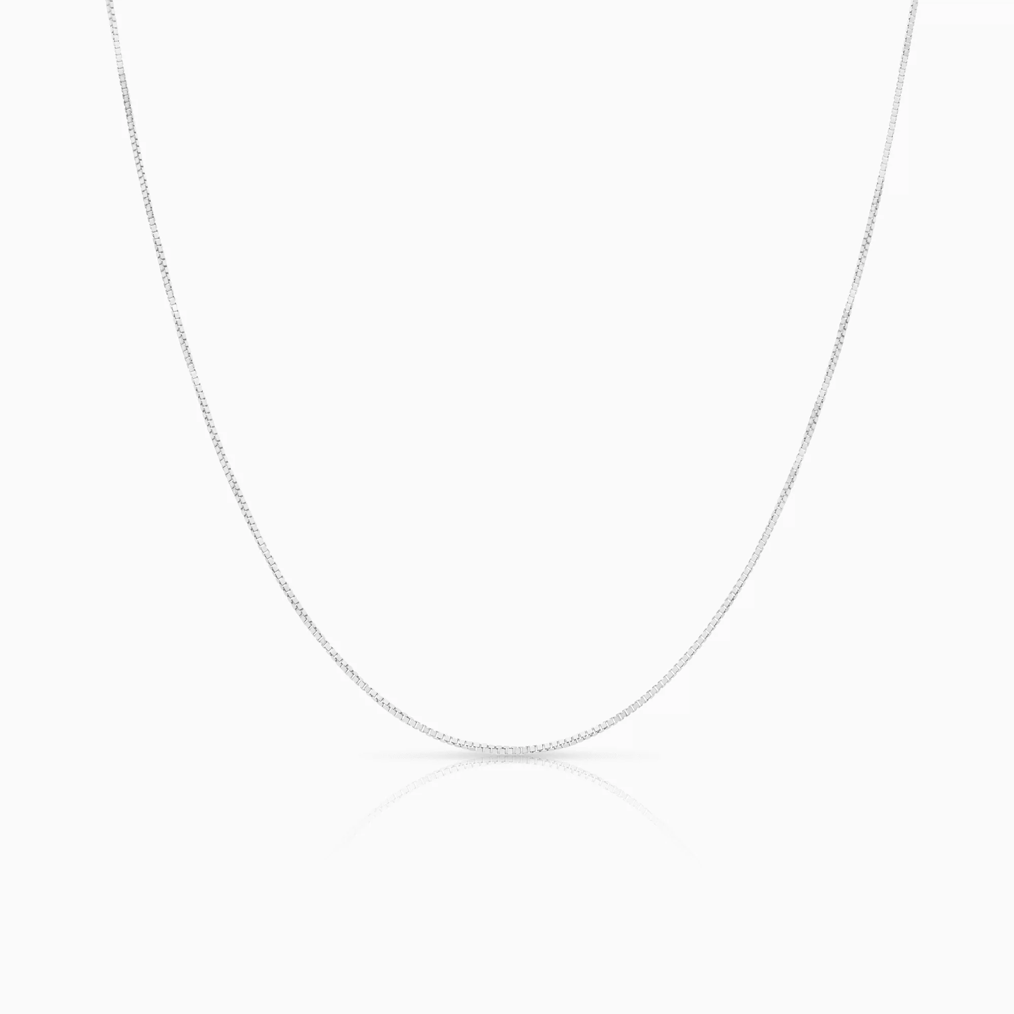 Venetian chain 38cm 18K white gold