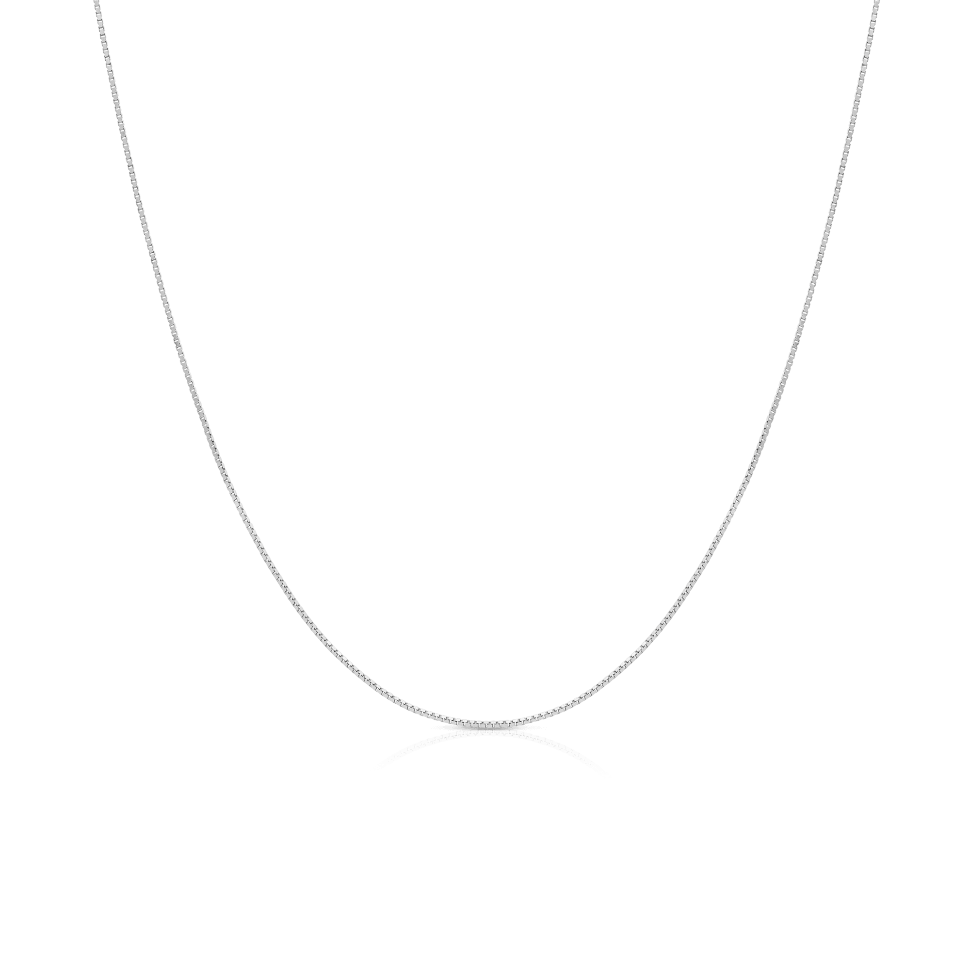 Box link 40.5cm 18K white gold - Image 2