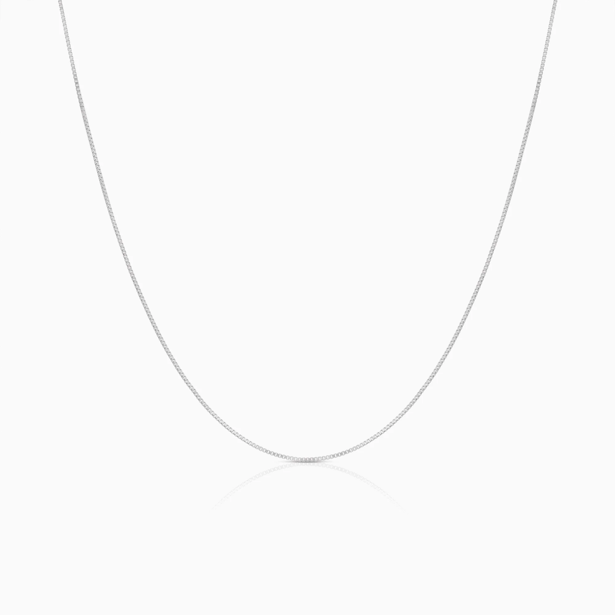 Venetian chain 40cm 18K white gold
