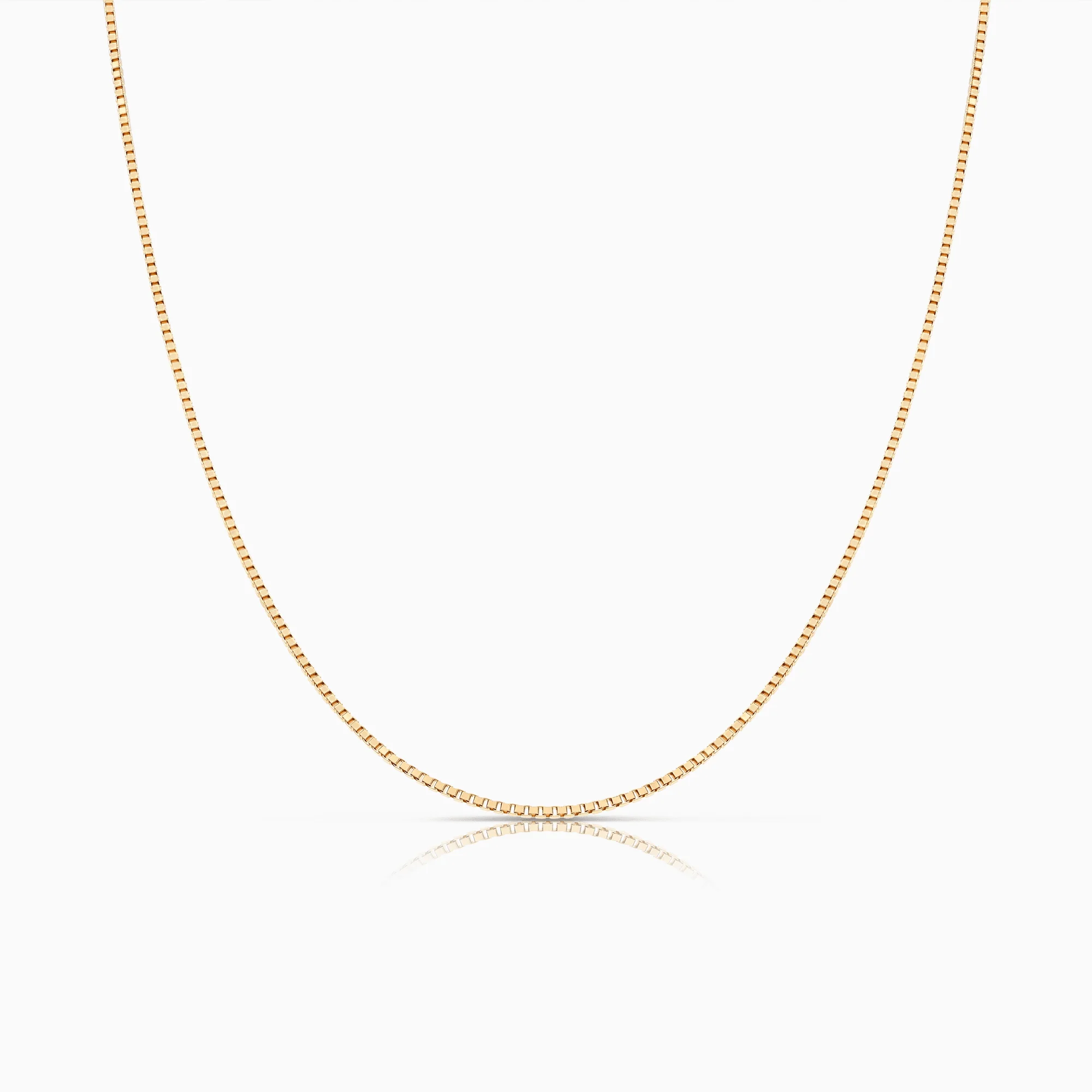 Box chain 42.5cm 18K gold