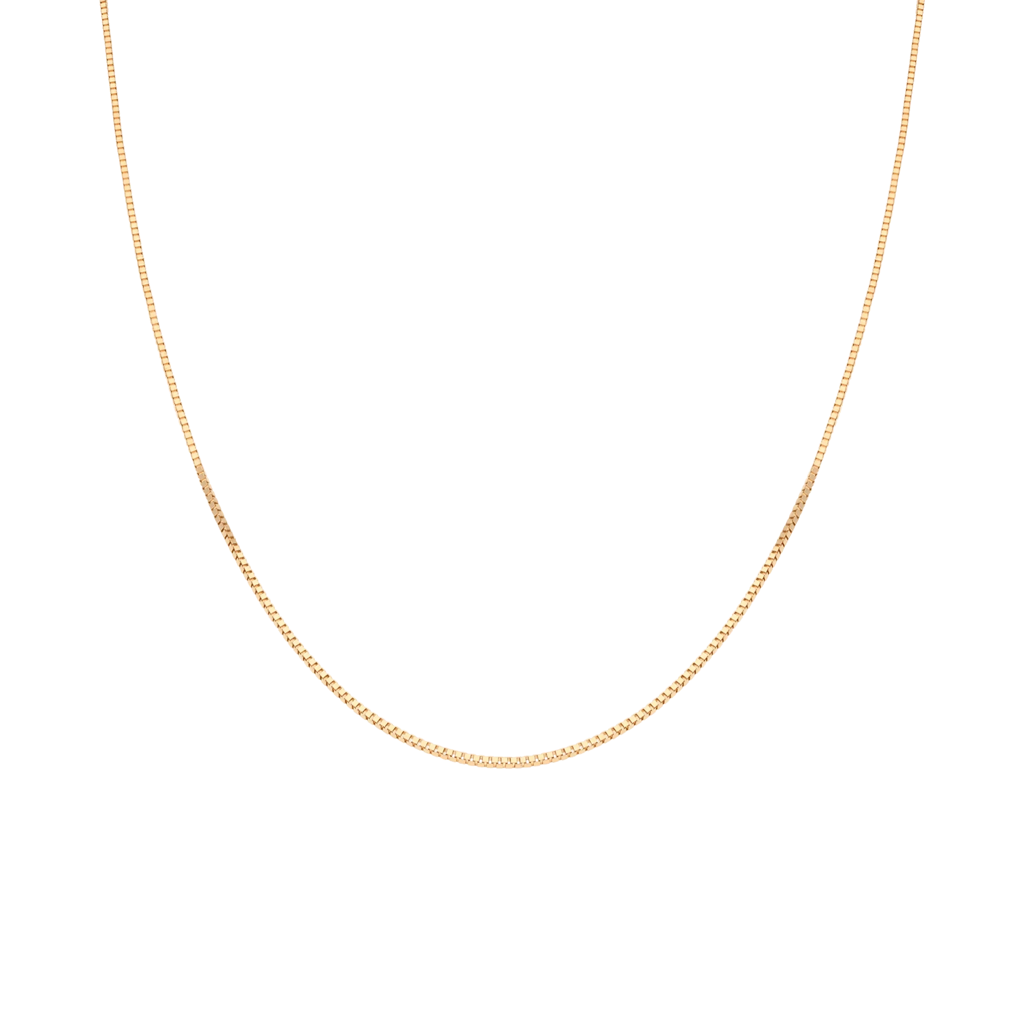 Box chain 42.5cm 18K gold - Image 2
