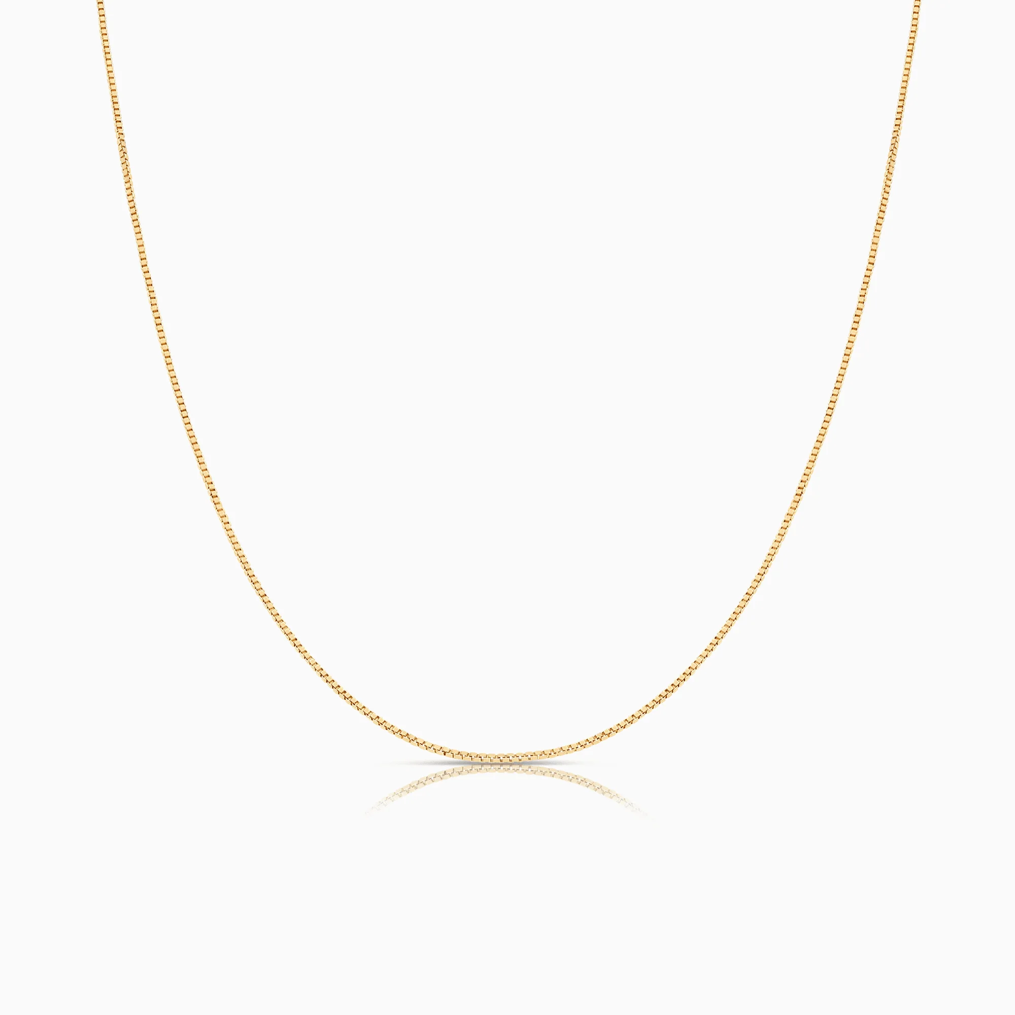Box link 44cm 18K gold