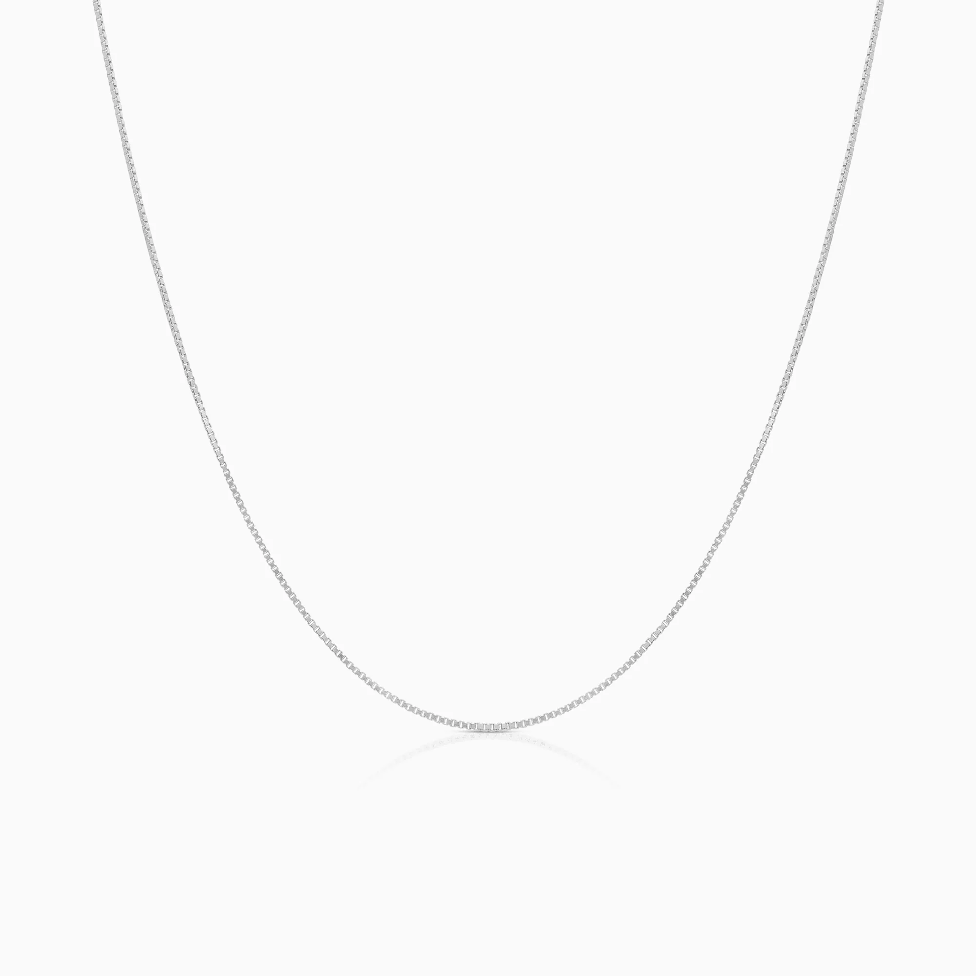 Venetian chain 45.5cm 18K white gold