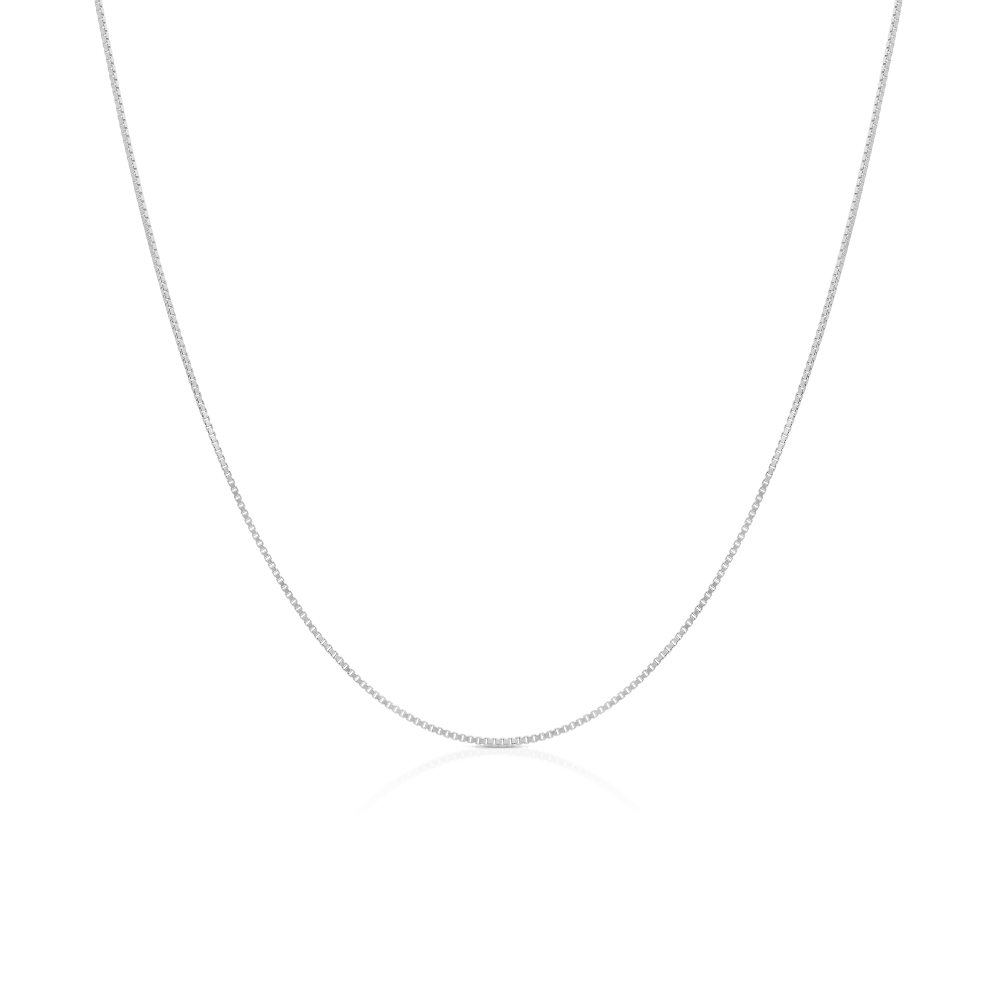 Venetian chain 45.5cm 18K white gold - Image 2