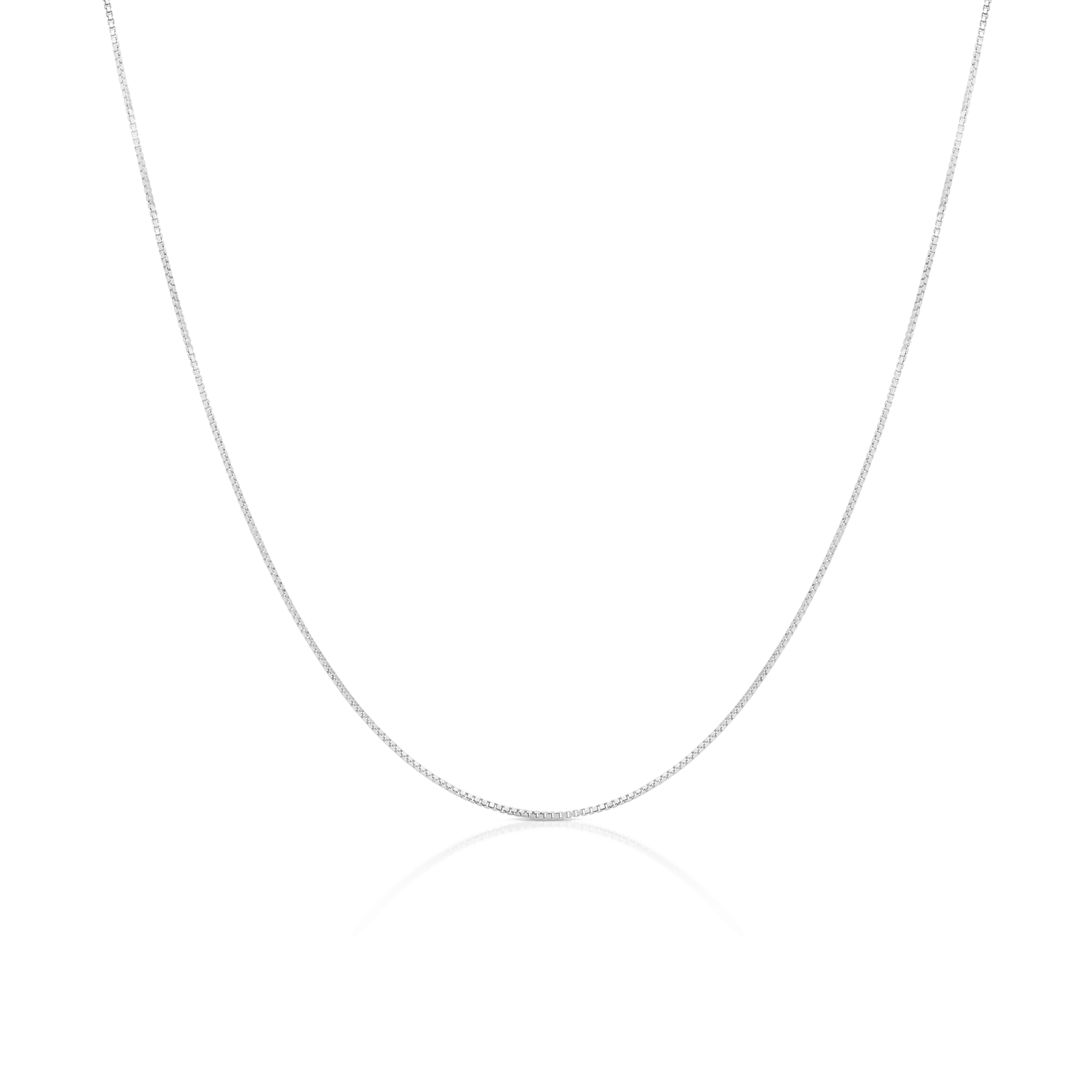 Venetian chain 45.5cm 18K white gold - Image 2