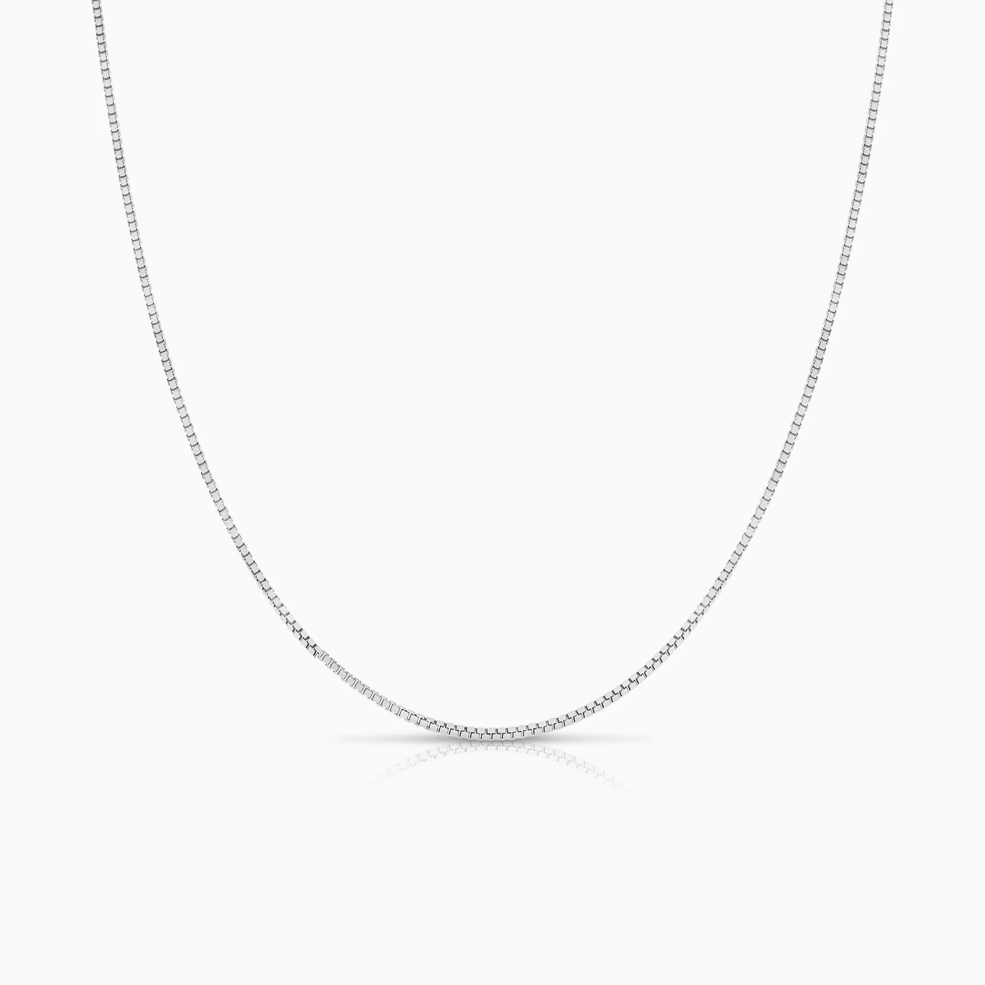 Venetian chain 45.5cm 18K white gold