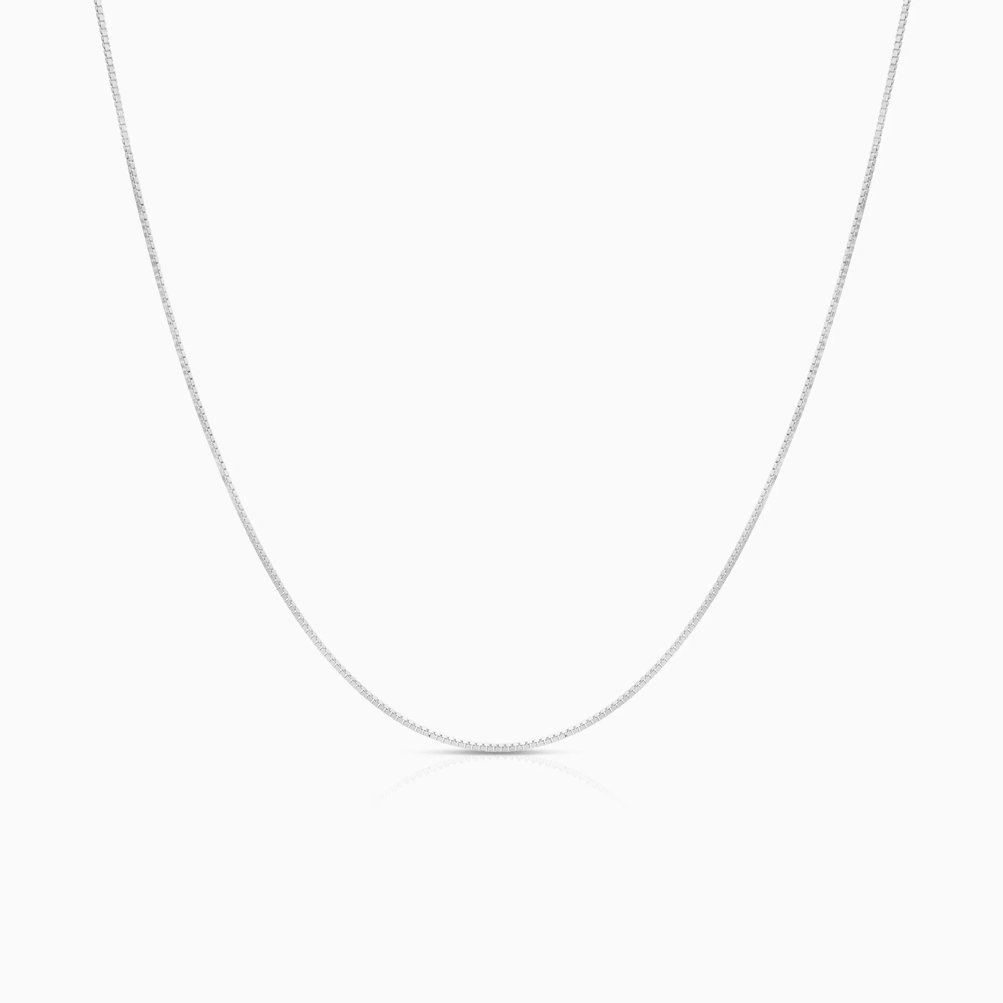 Venezia link 45cm 18K white gold