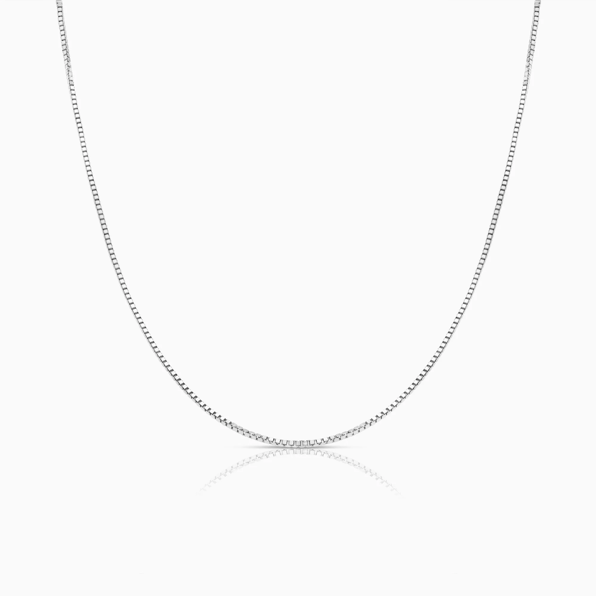Venetian chain 50.5cm 18K white gold