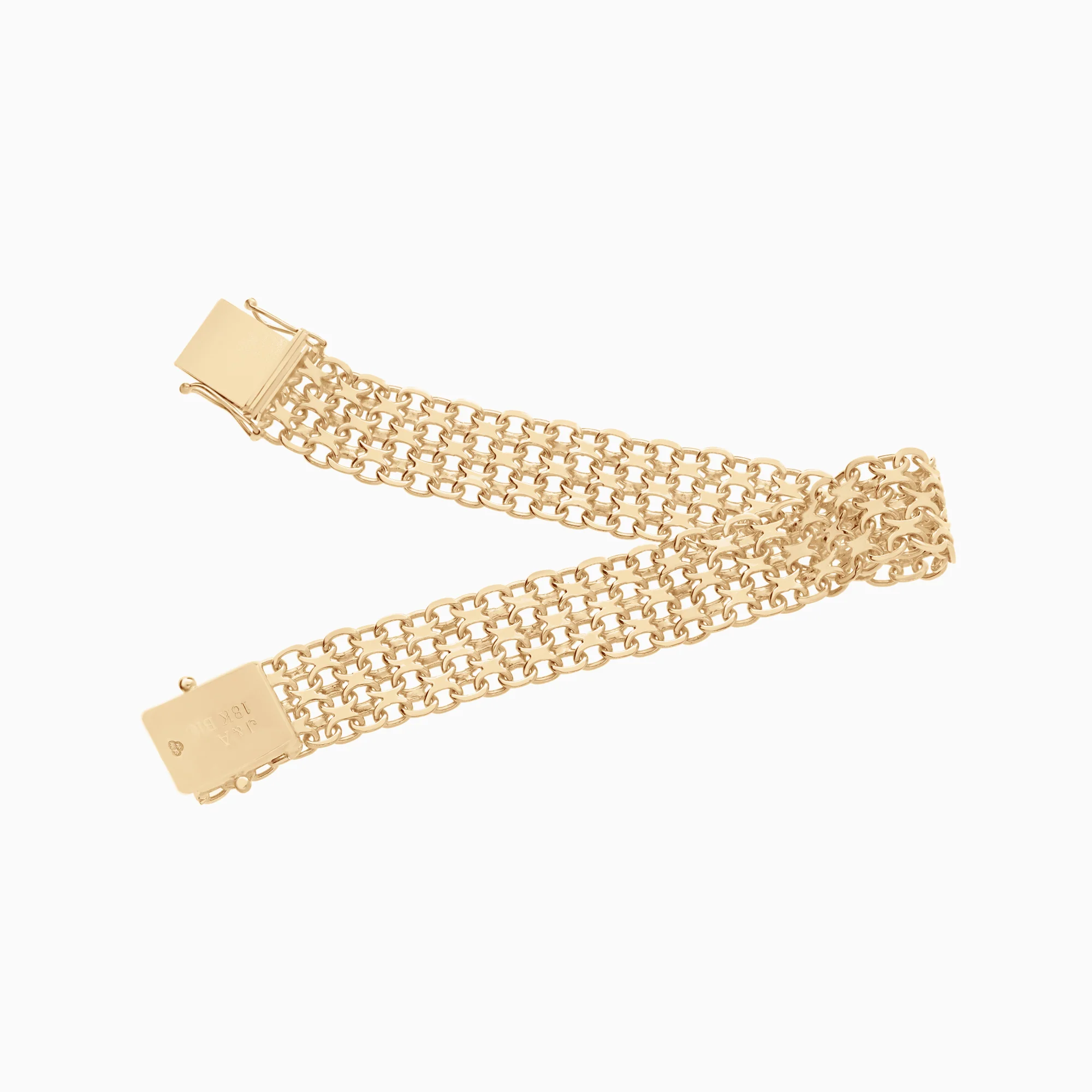 X-link bracelet 26.32g 18K gold - Image 2