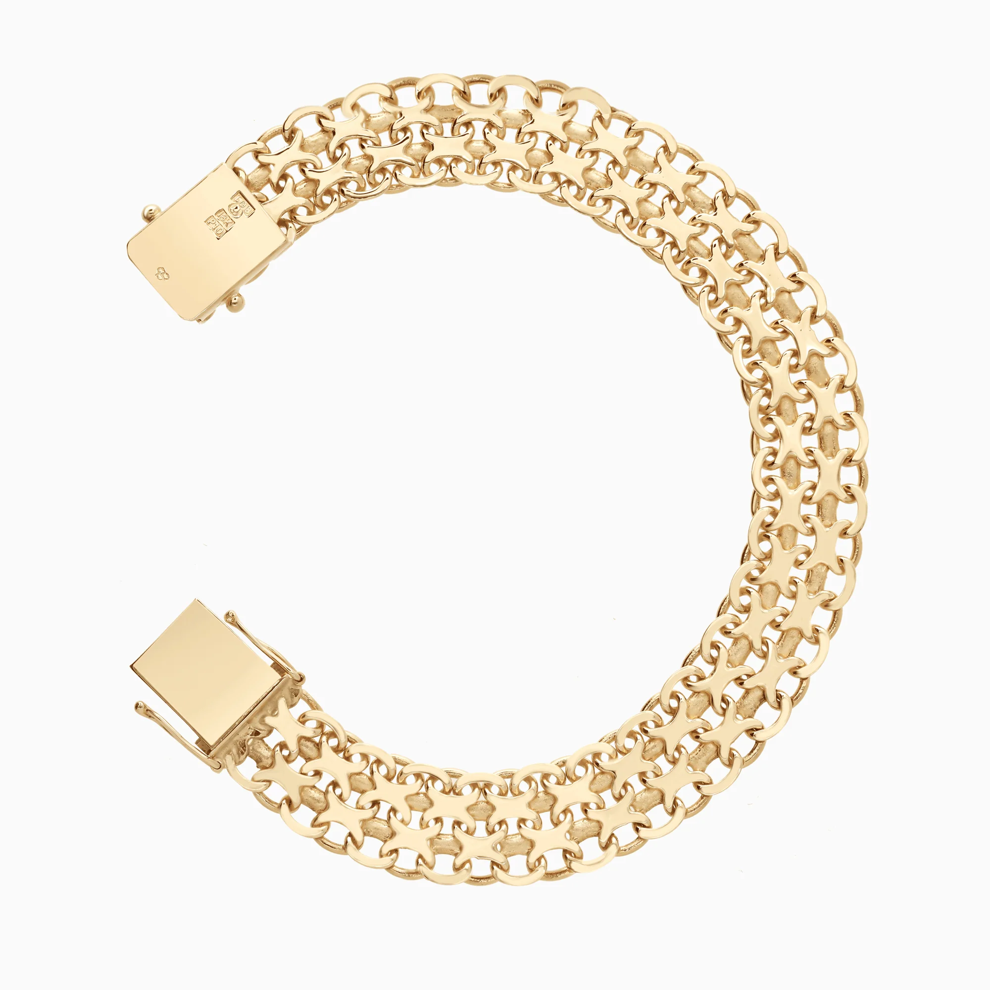 X-link bracelet 26.85g 18K gold - Image 2