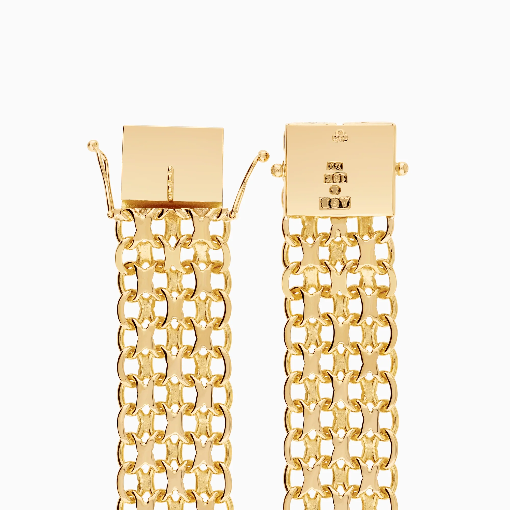 X-link bracelet 28.71g 18K gold - Image 2