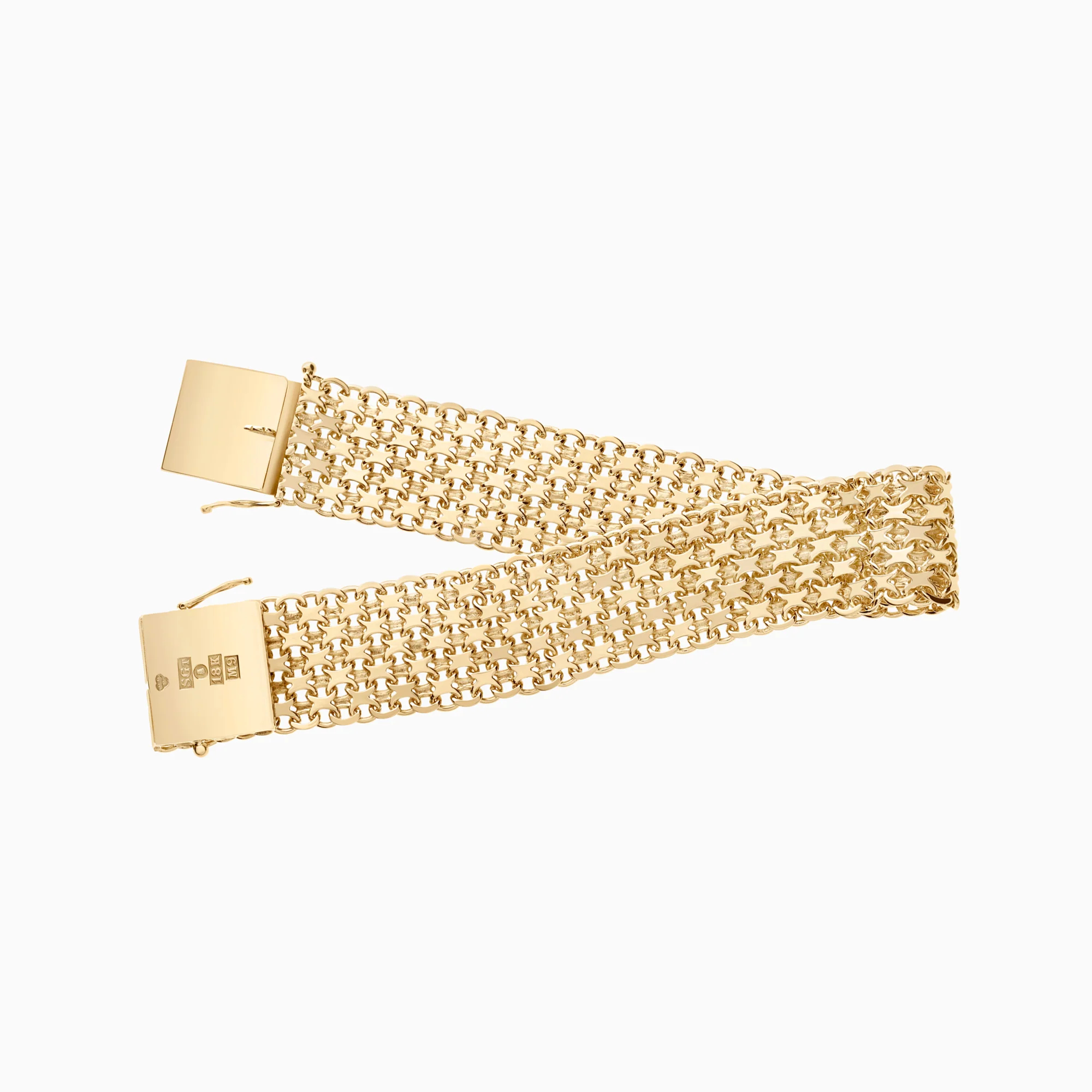 X-link bracelet 33.43g 18K gold - Image 2