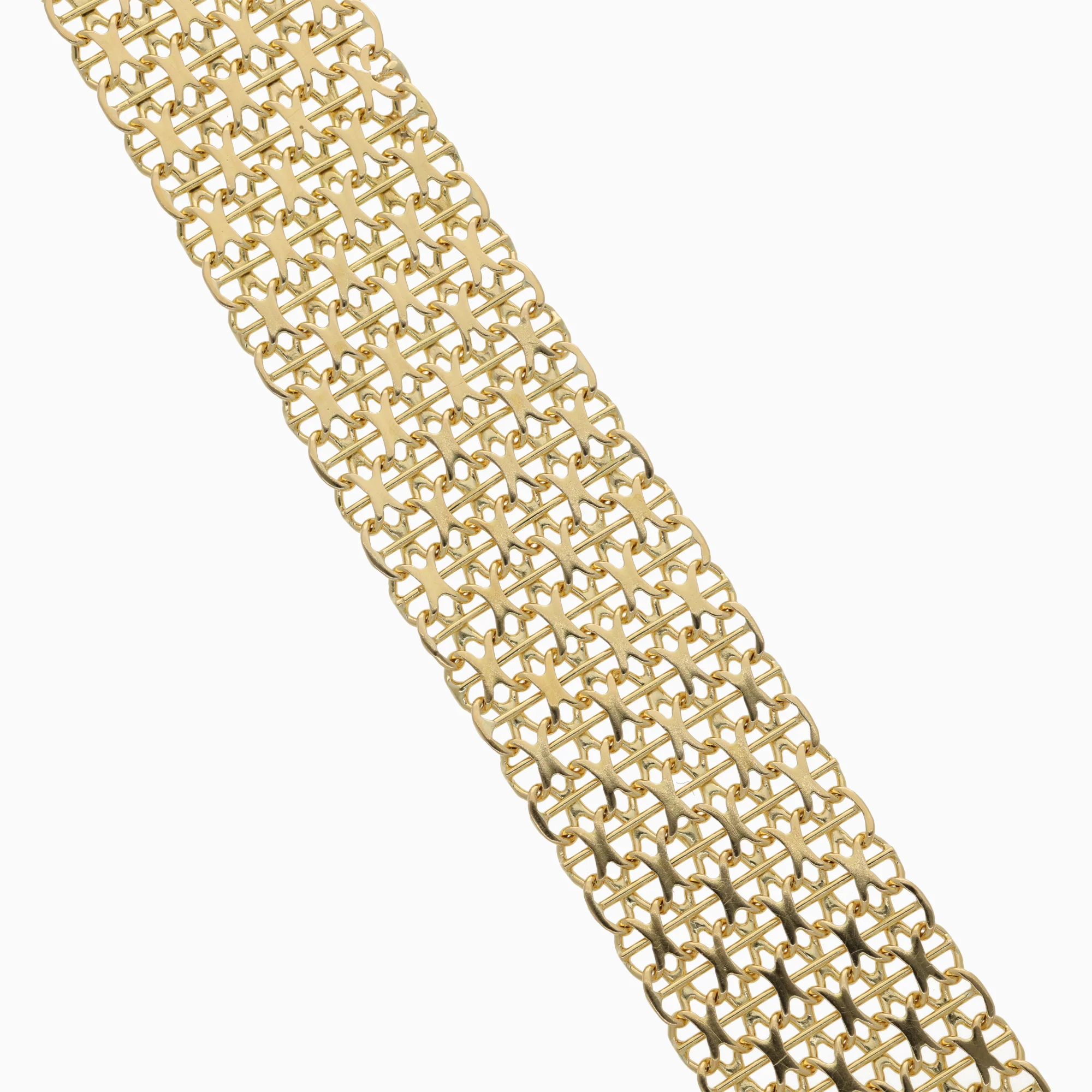 X-link bracelet wide 30.35g 18K