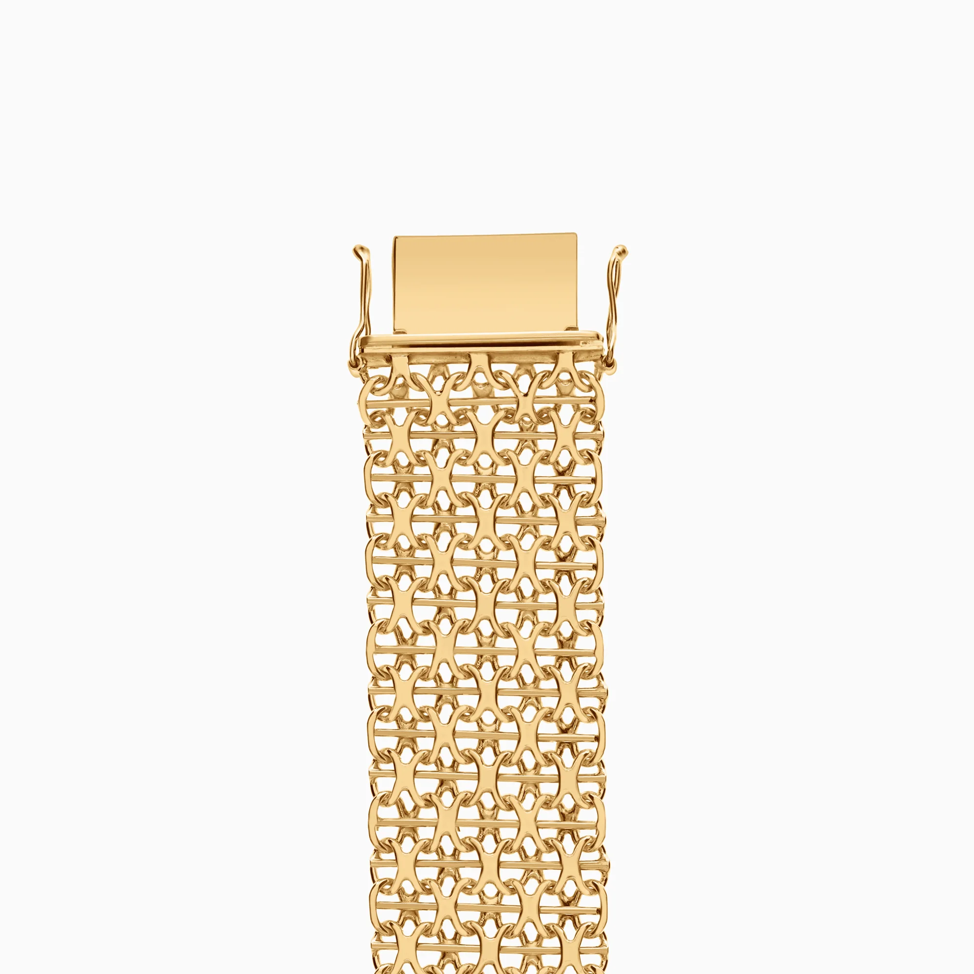 X-link bracelet with diamond 35.39g 18K yellow gold - Image 2