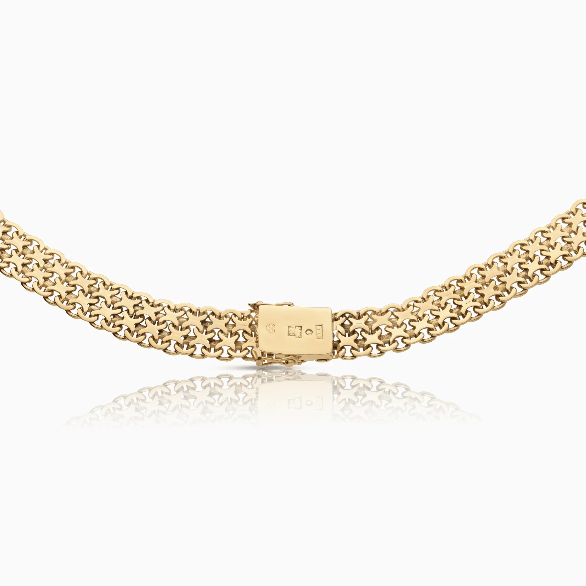 X-link necklace 56.78g 18K gold - Image 2