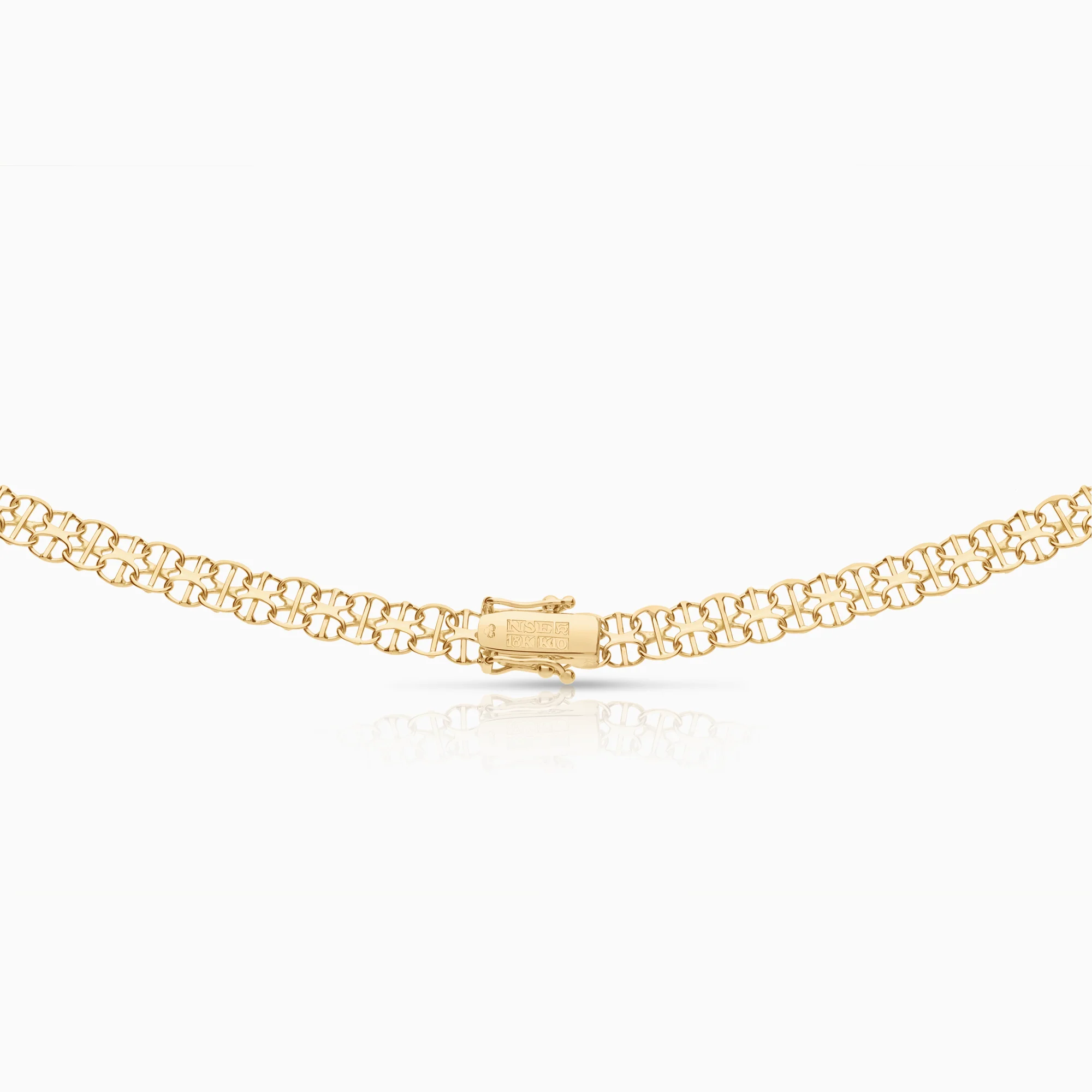 X-link bar necklace 12.55g 18K gold - Image 2