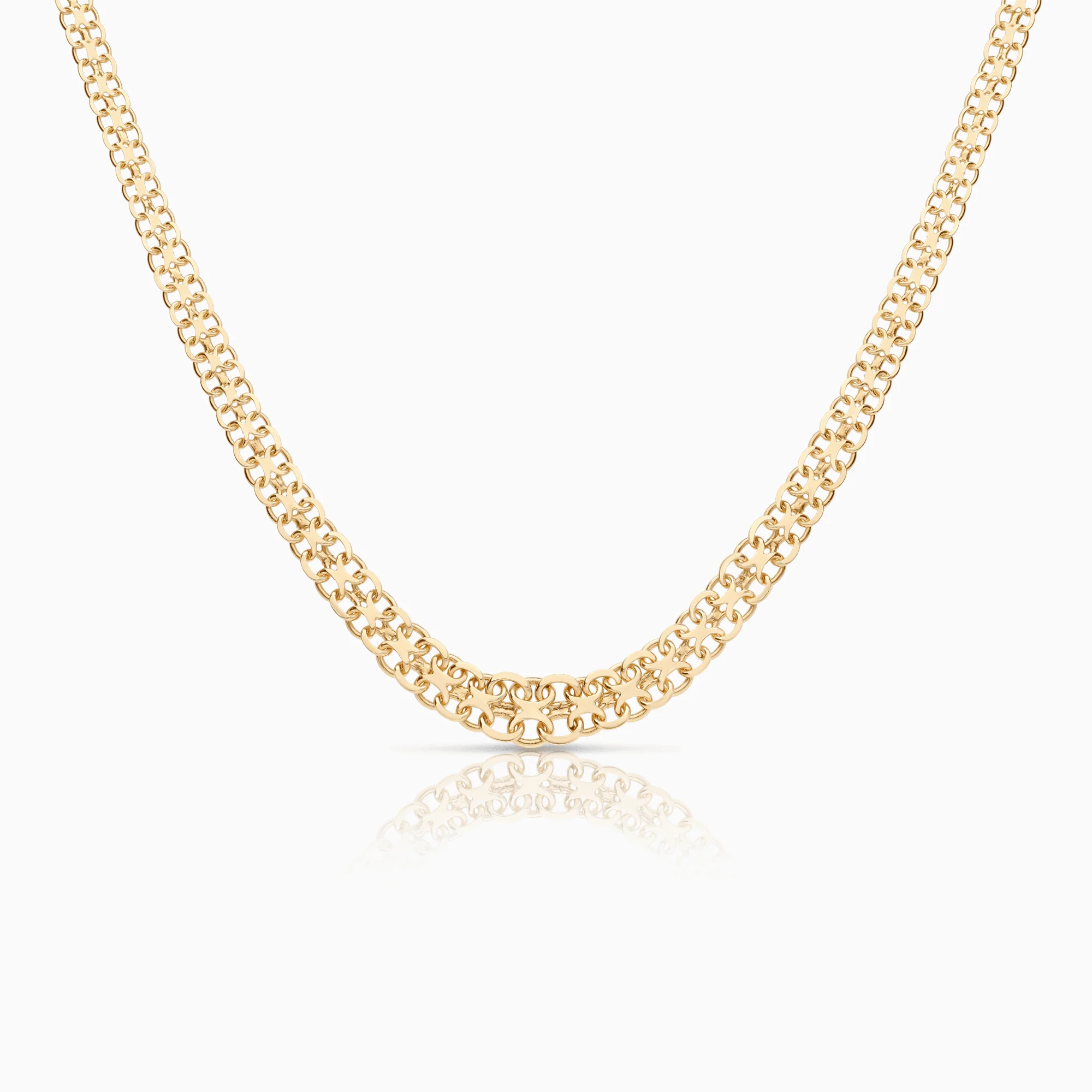 X-link necklace 12.90g 18K gold