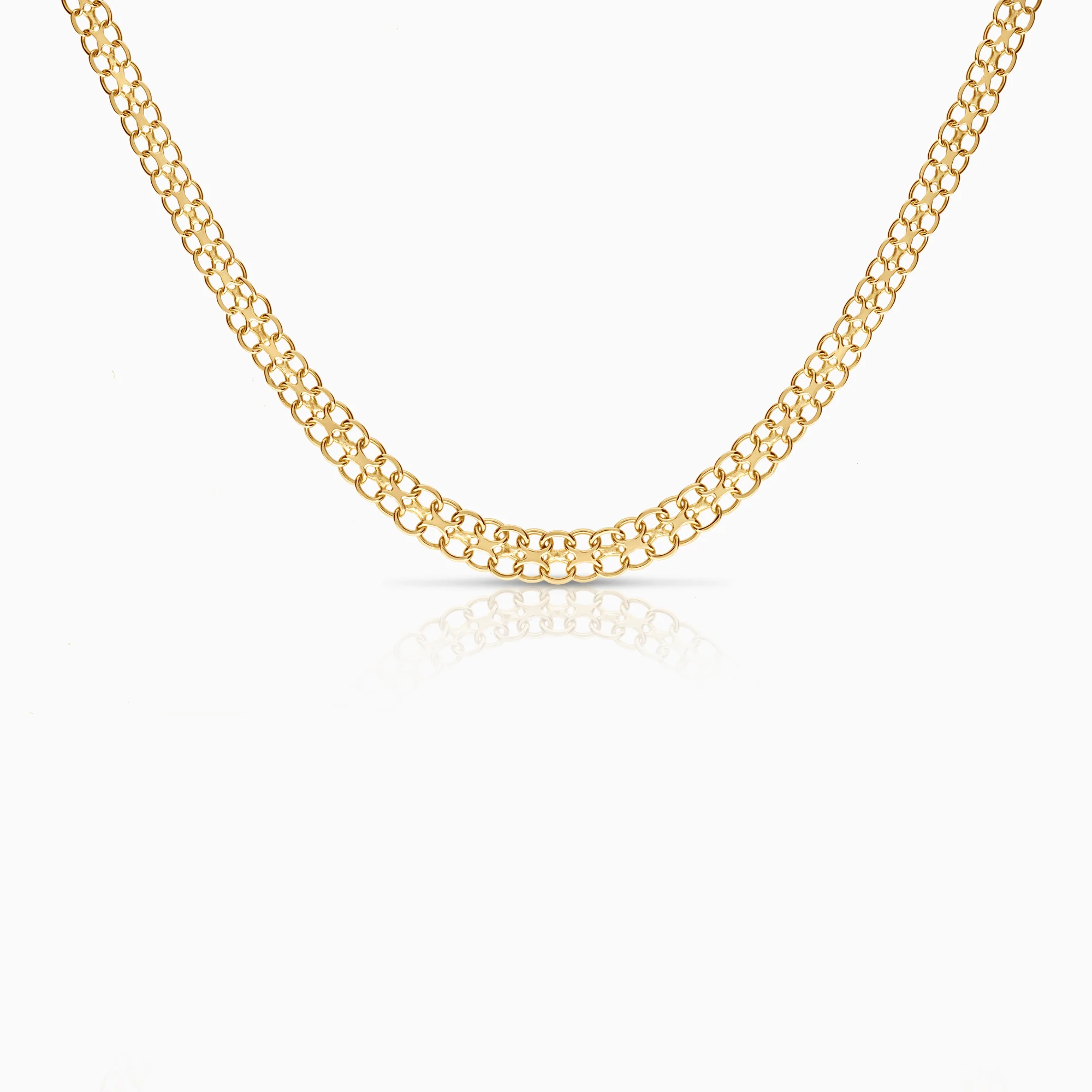 X-link necklace 12.92g 18K gold