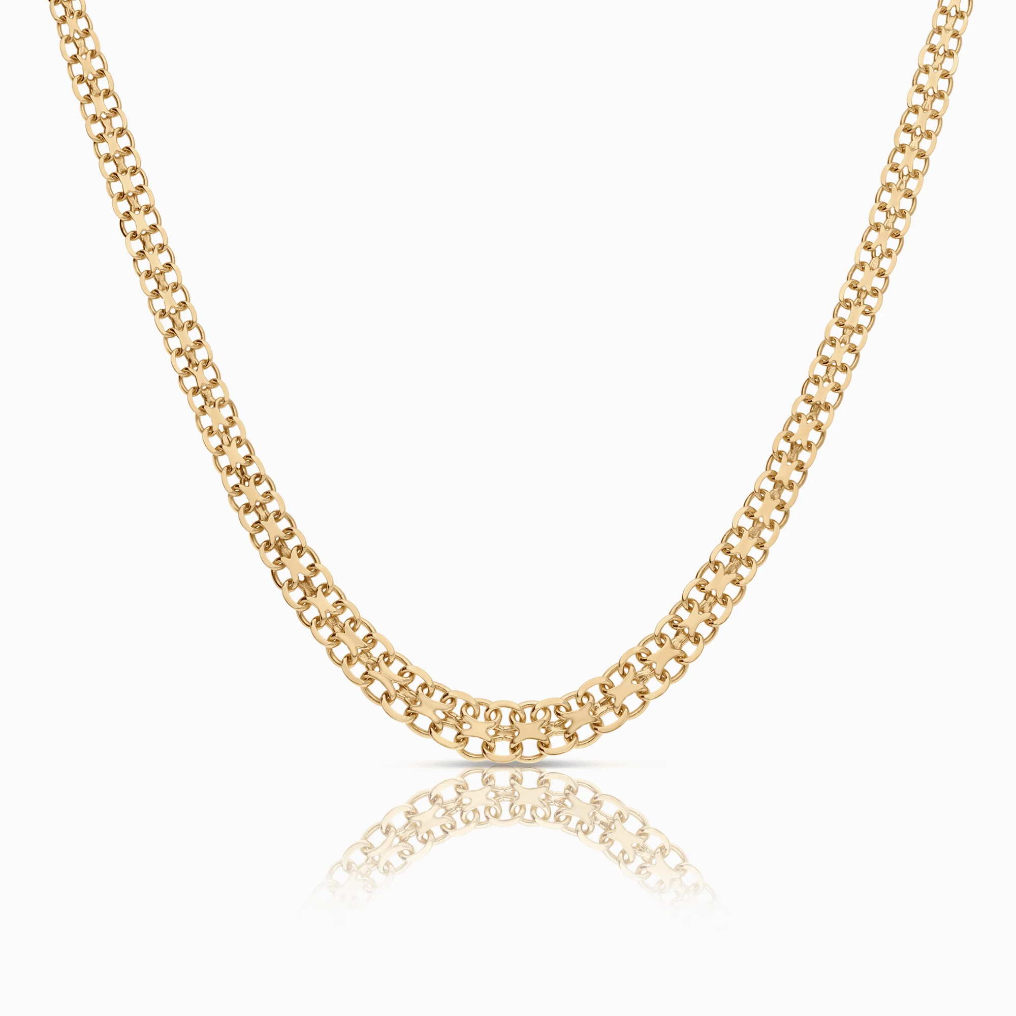 X-link necklace 13.90g 18K gold