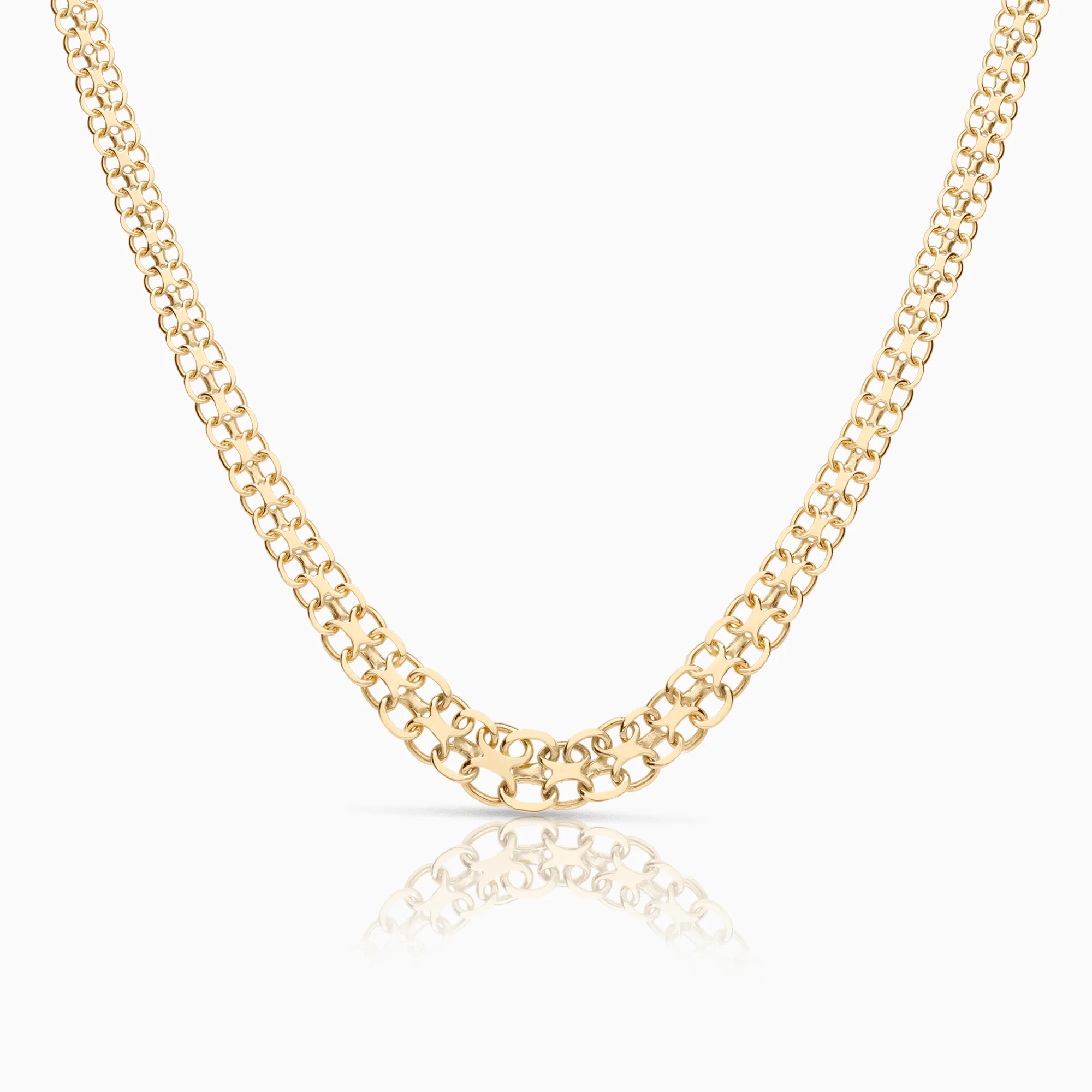 X-link necklace 15.70g 18K gold