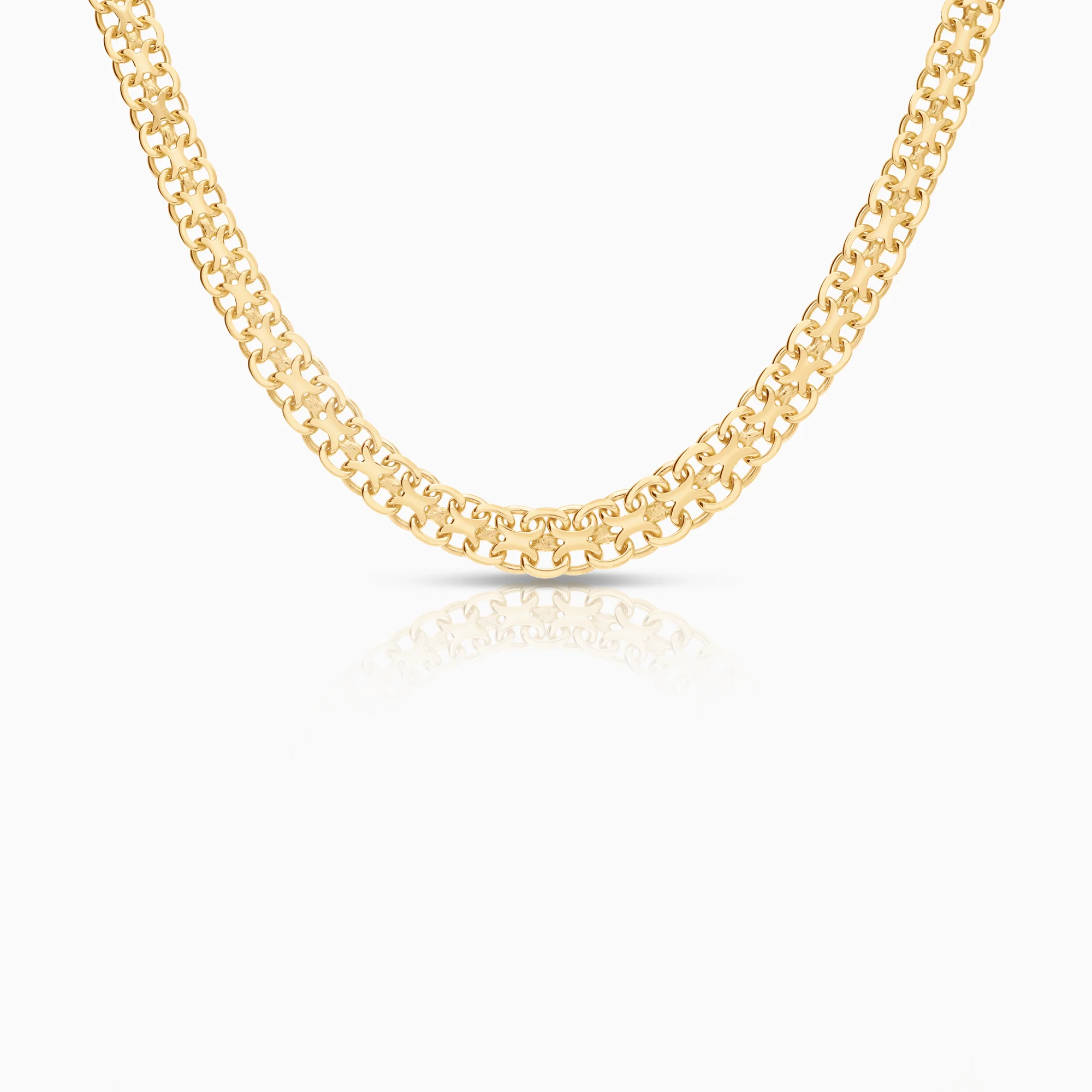 X-link necklace 16.85g 18K gold