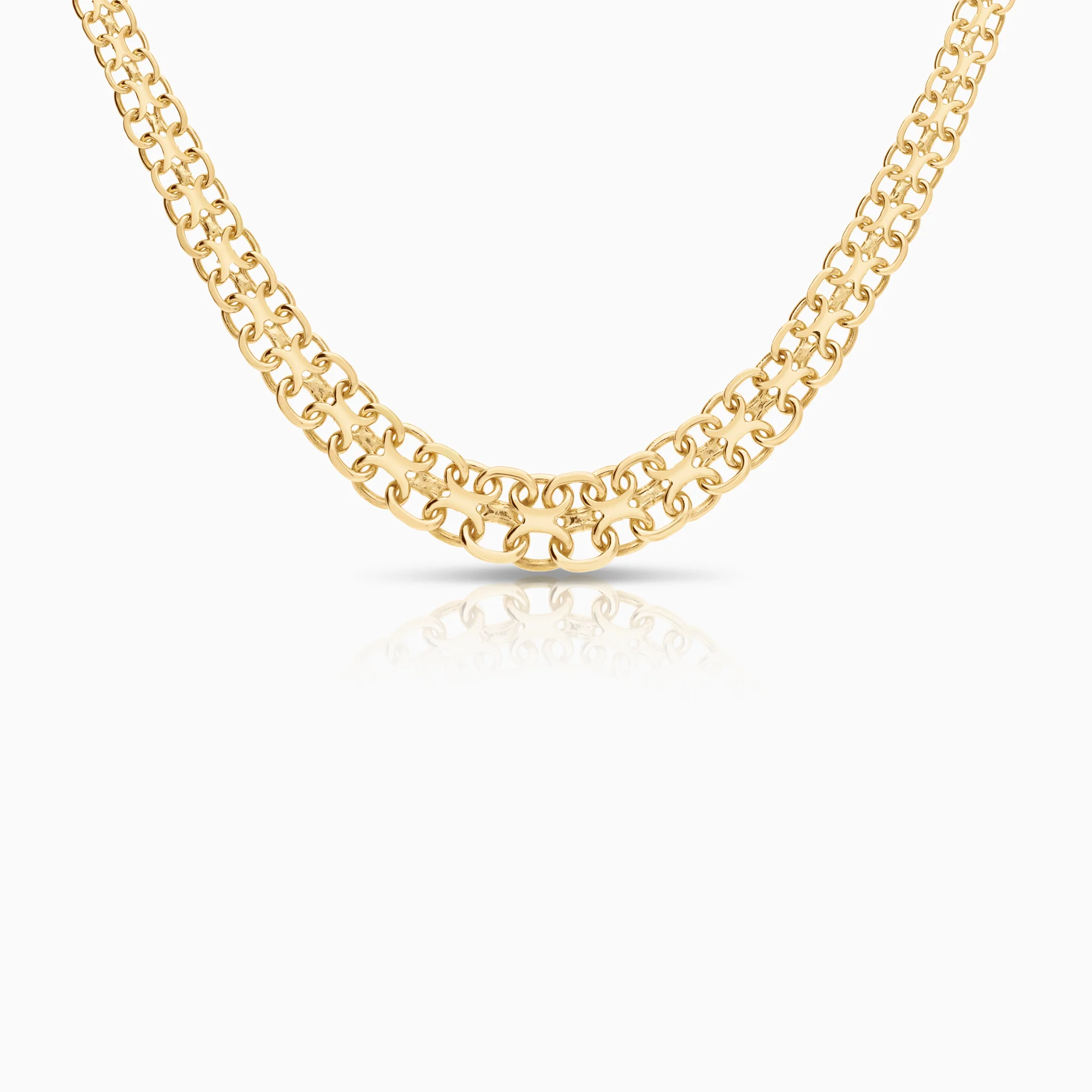X-link necklace 17.33g 18K gold