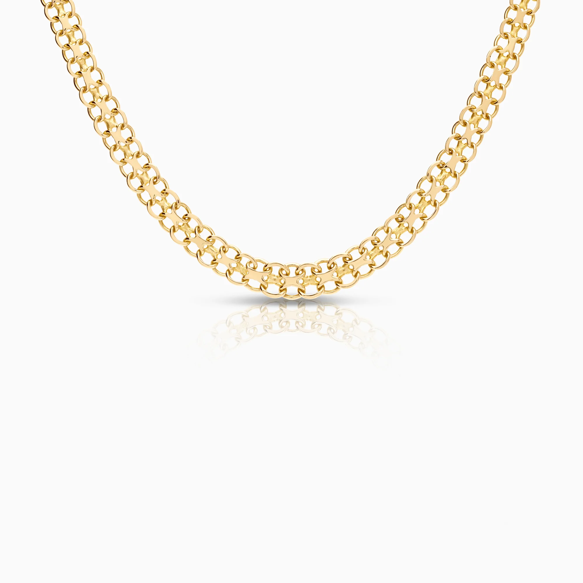 X-link necklace 17.53g 18K gold