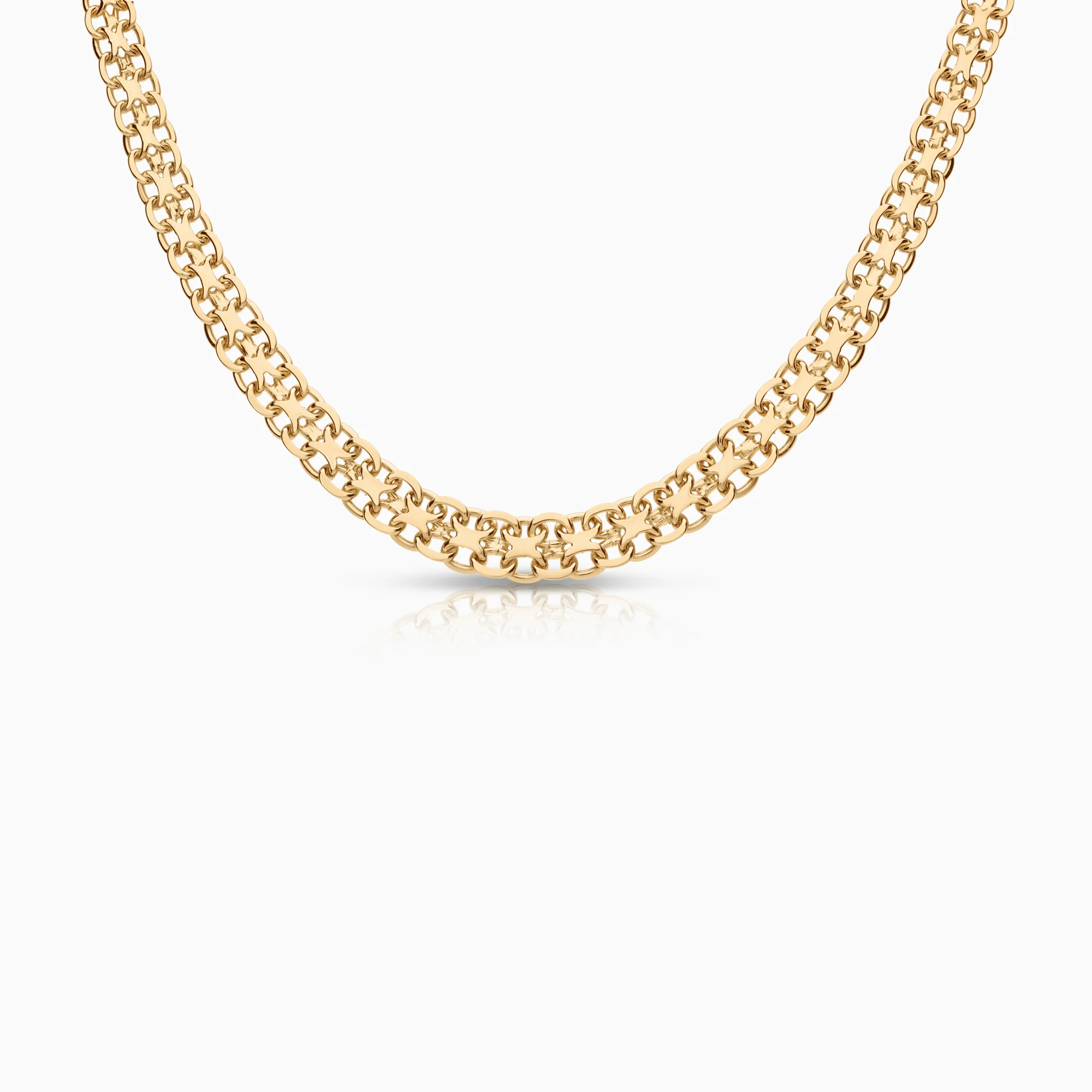 X-link necklace 17.84g 18K gold