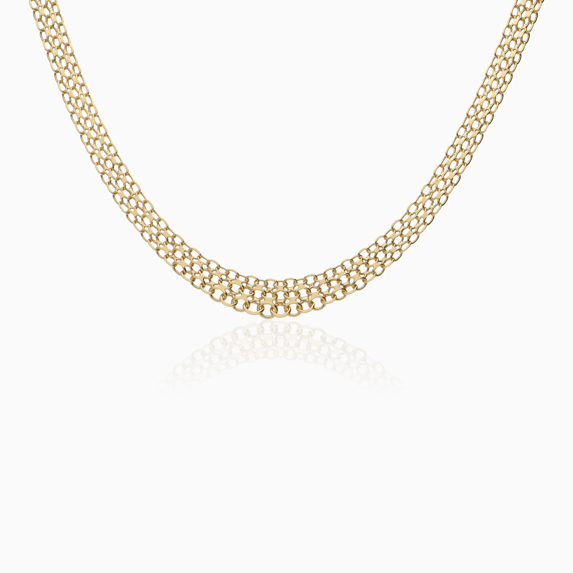 X-link necklace 17.15g 18K gold