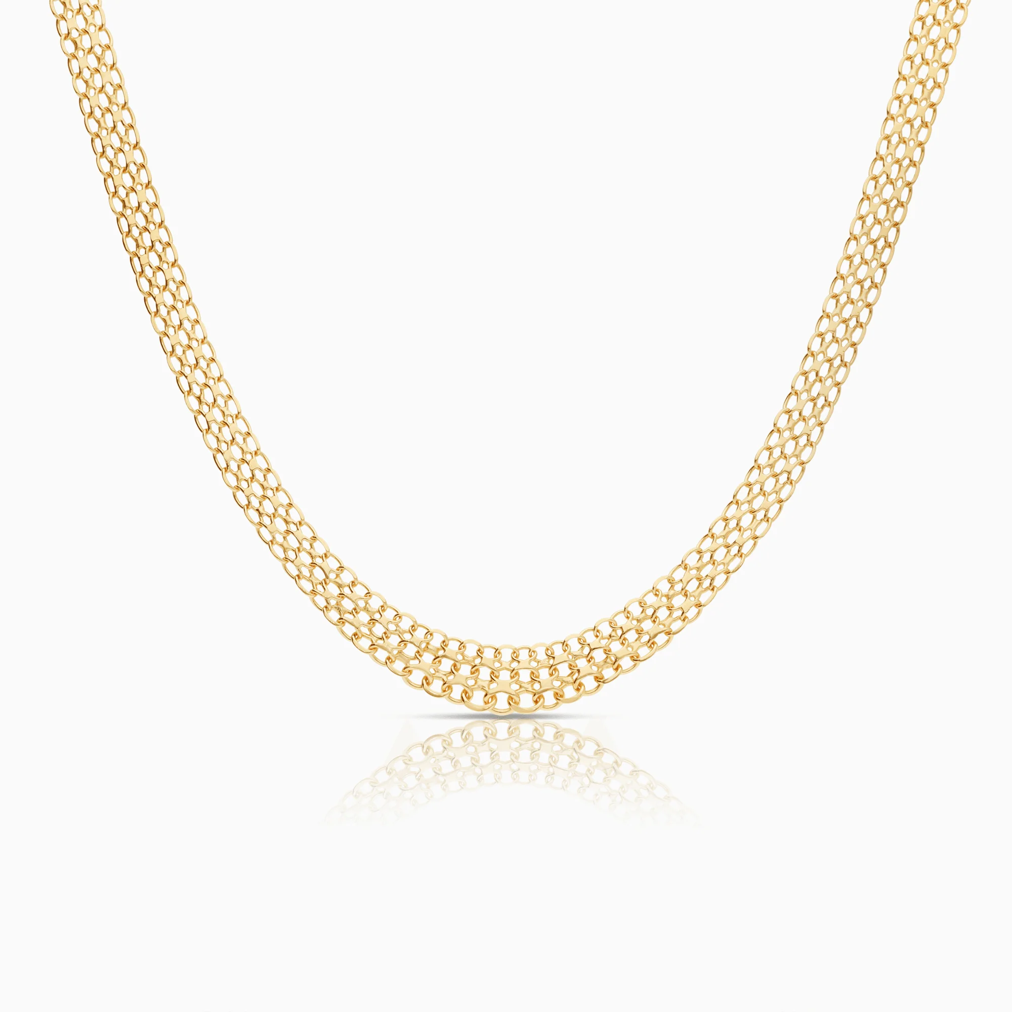 X-link necklace 18.14g 18K gold