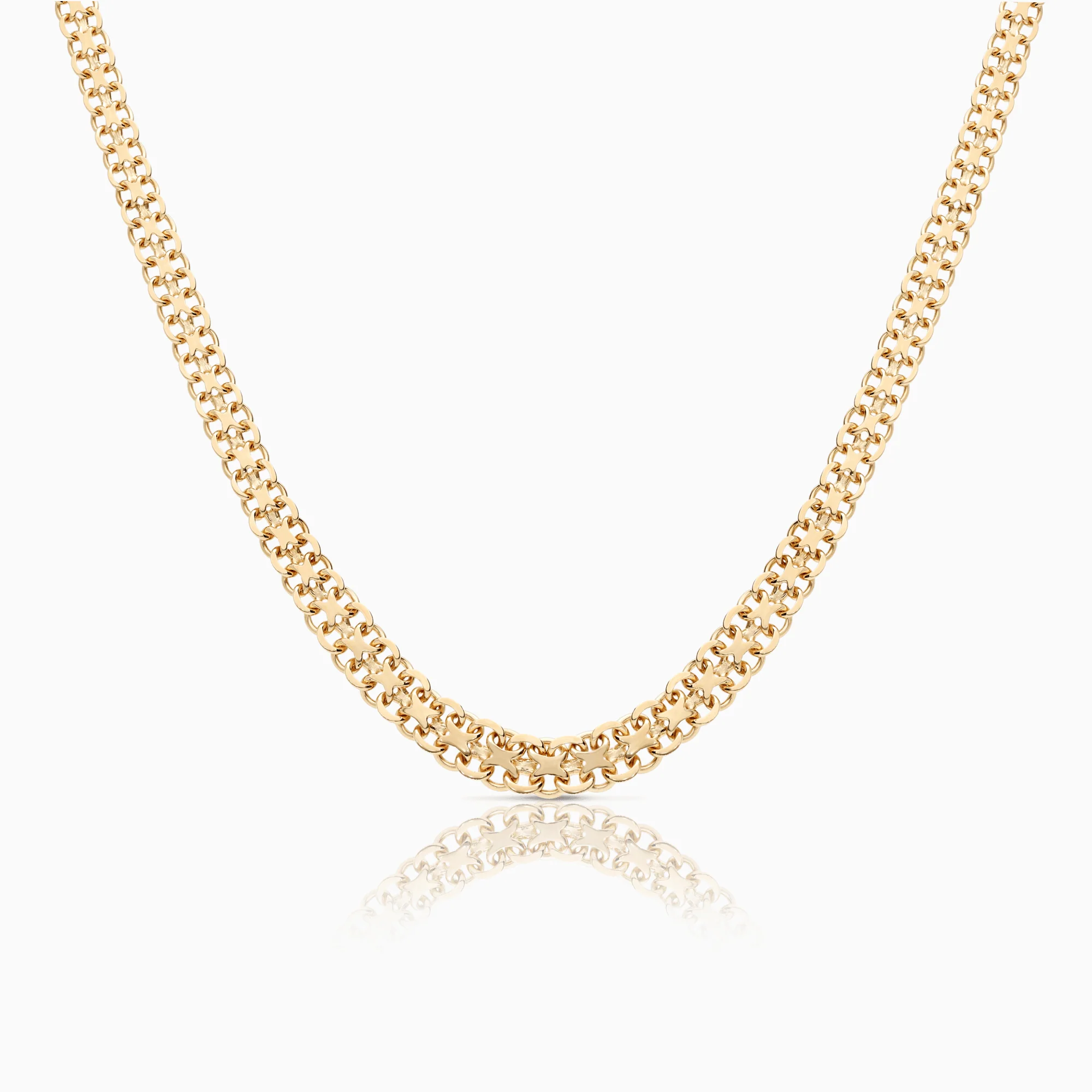 X-link necklace 18.35g 18K gold