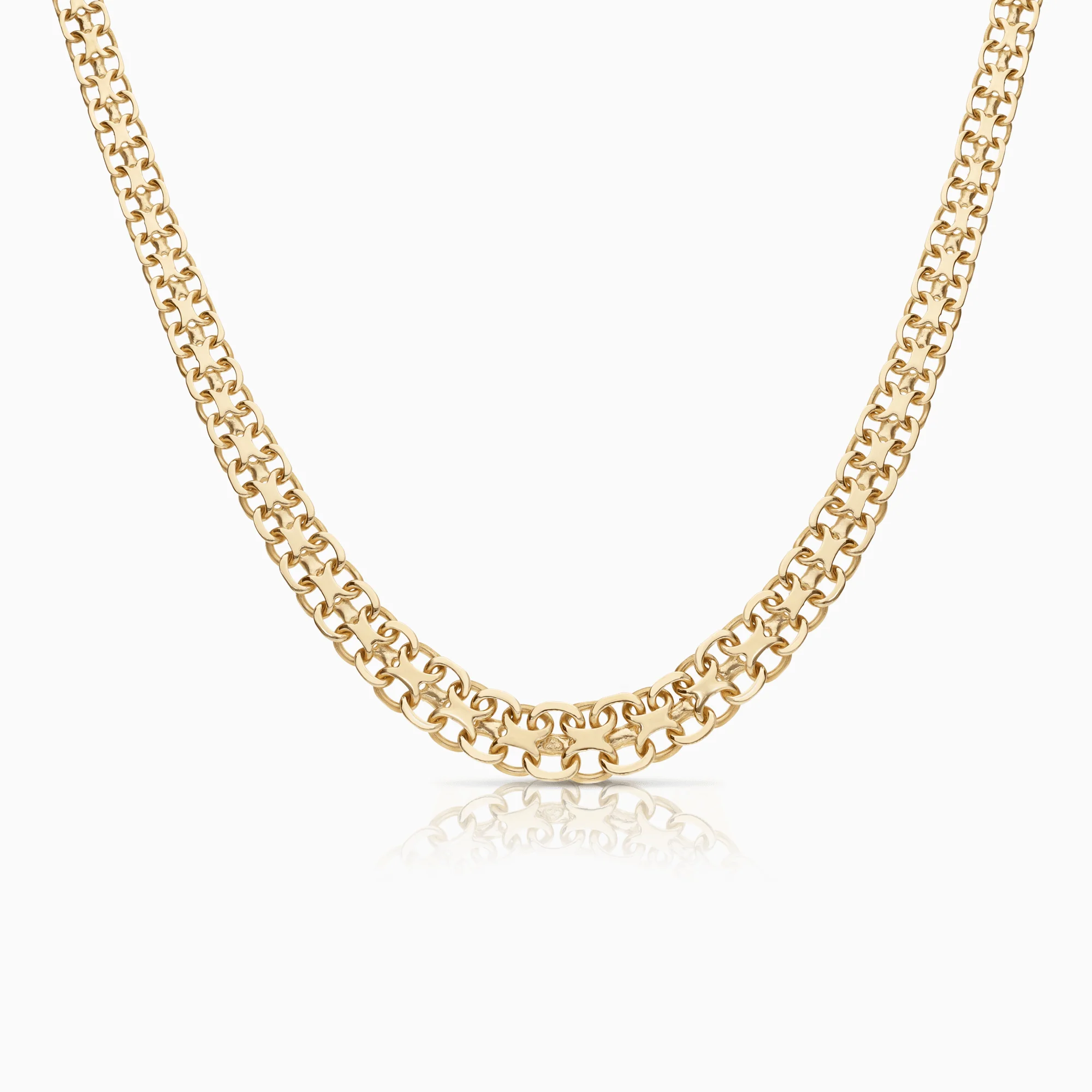 X-link necklace 20.92g 18K gold