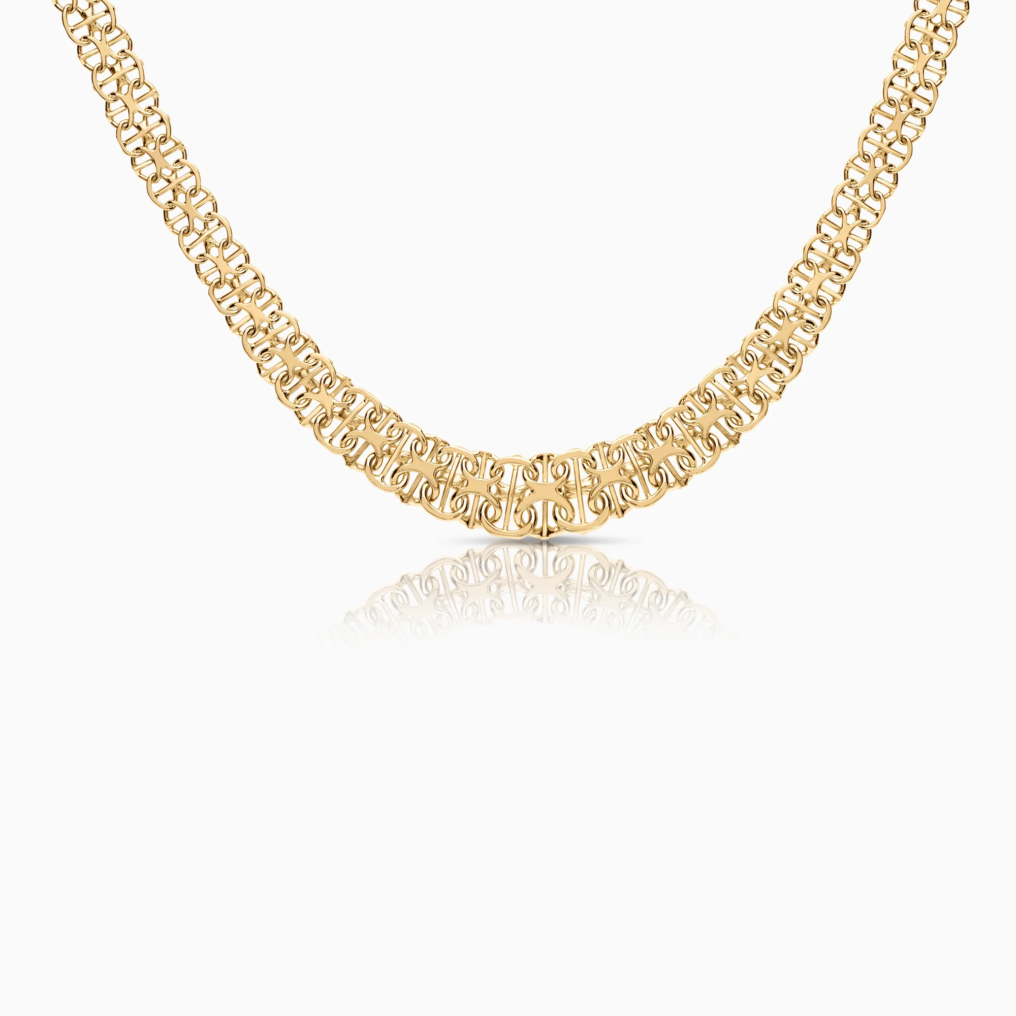 X-link necklace 21.80g 18K gold