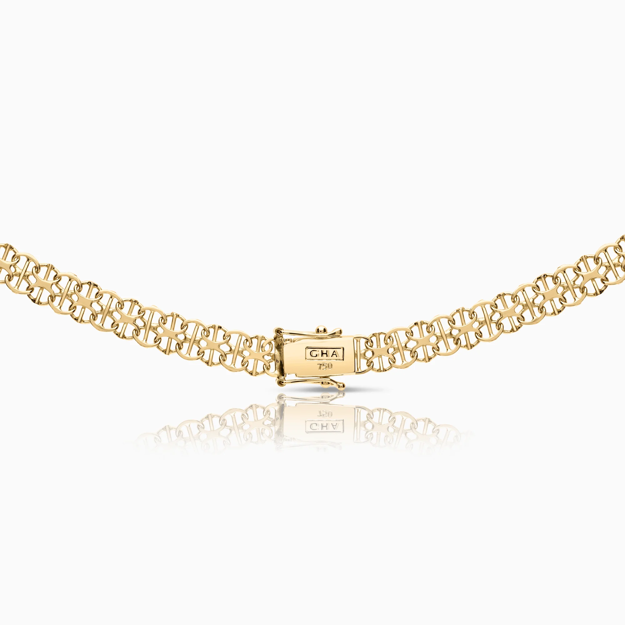 X-link necklace 21.80g 18K gold - Image 2