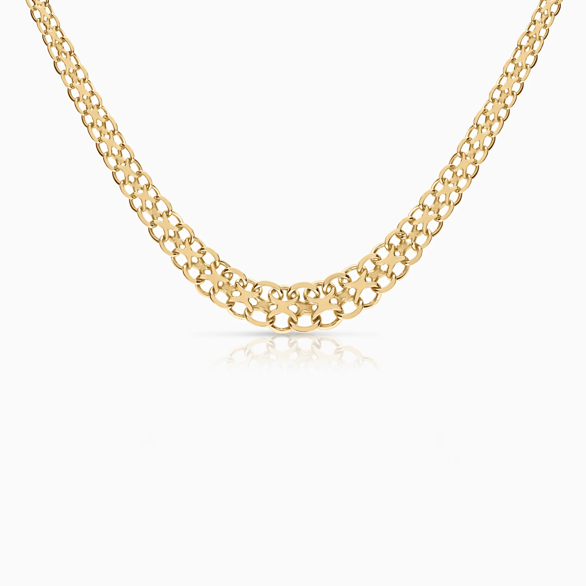 X-link necklace 23.91g 18K gold