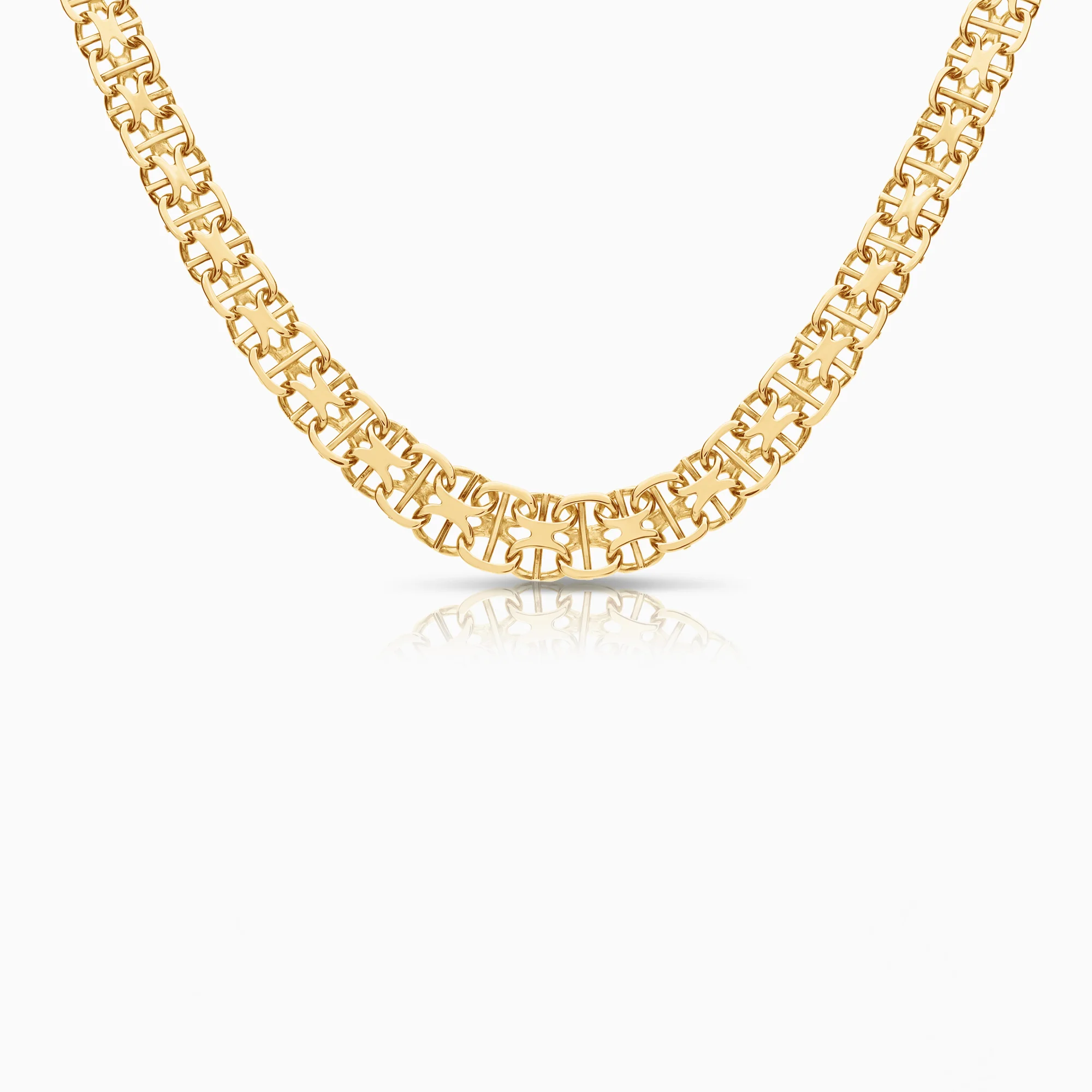 X-link necklace 25.24g 18K gold
