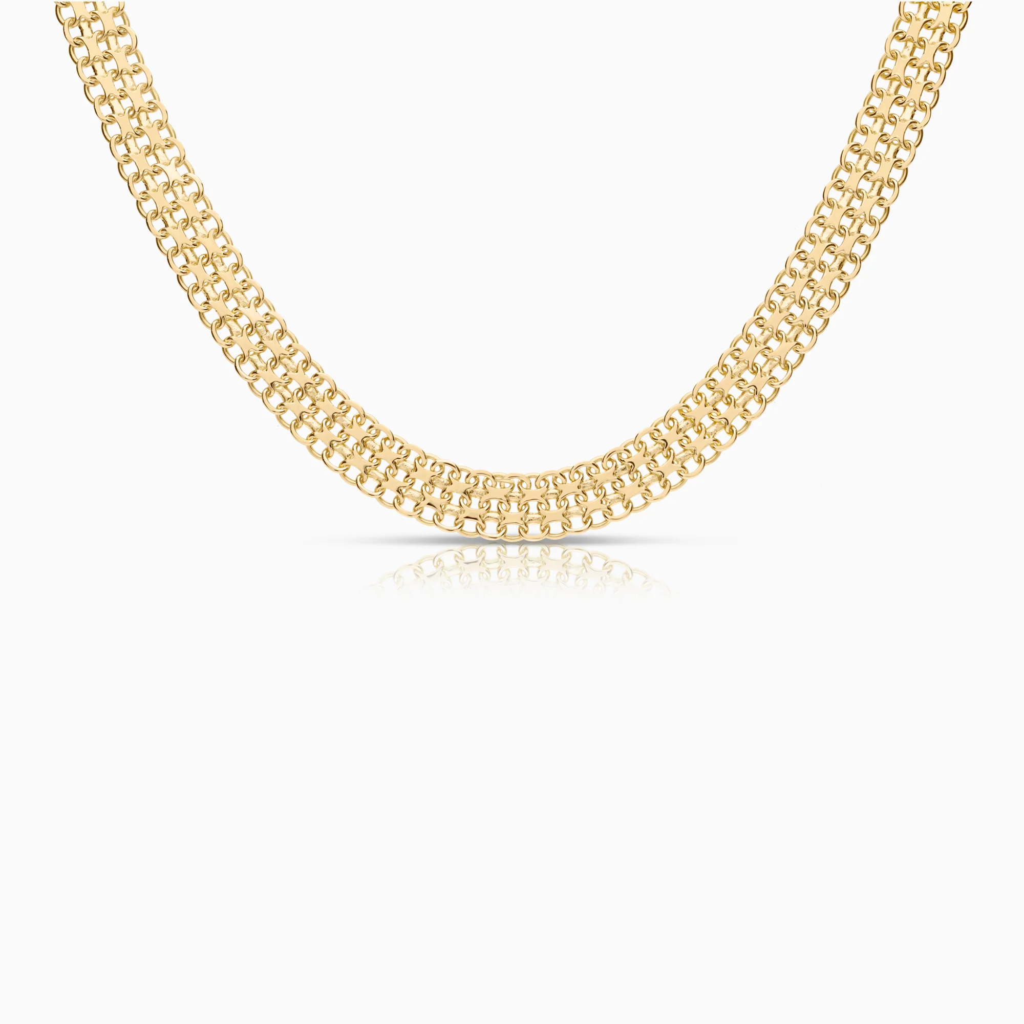X-link necklace 32.65g 18K gold