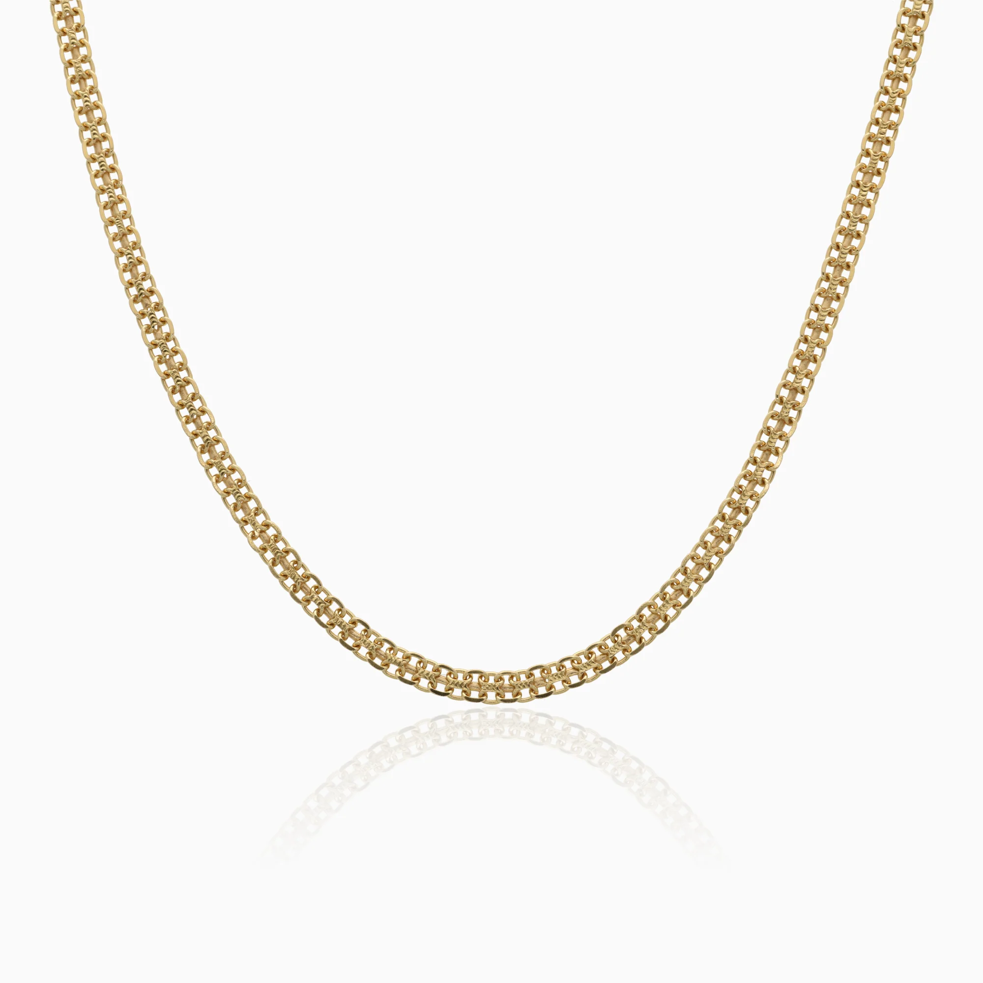X-link necklace 8.85g 18K