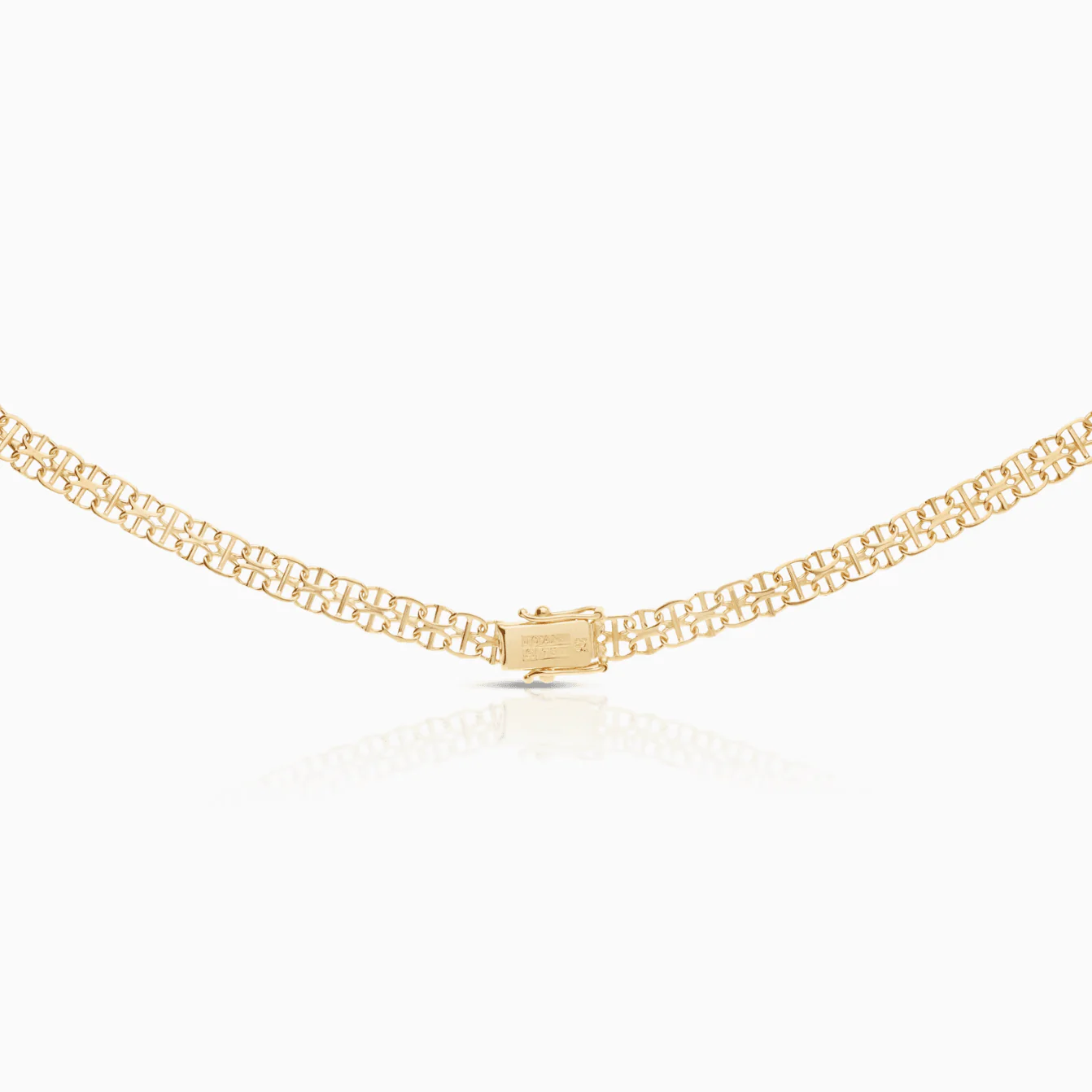 X-link necklace with bar 13.85g 18K gold - Image 2
