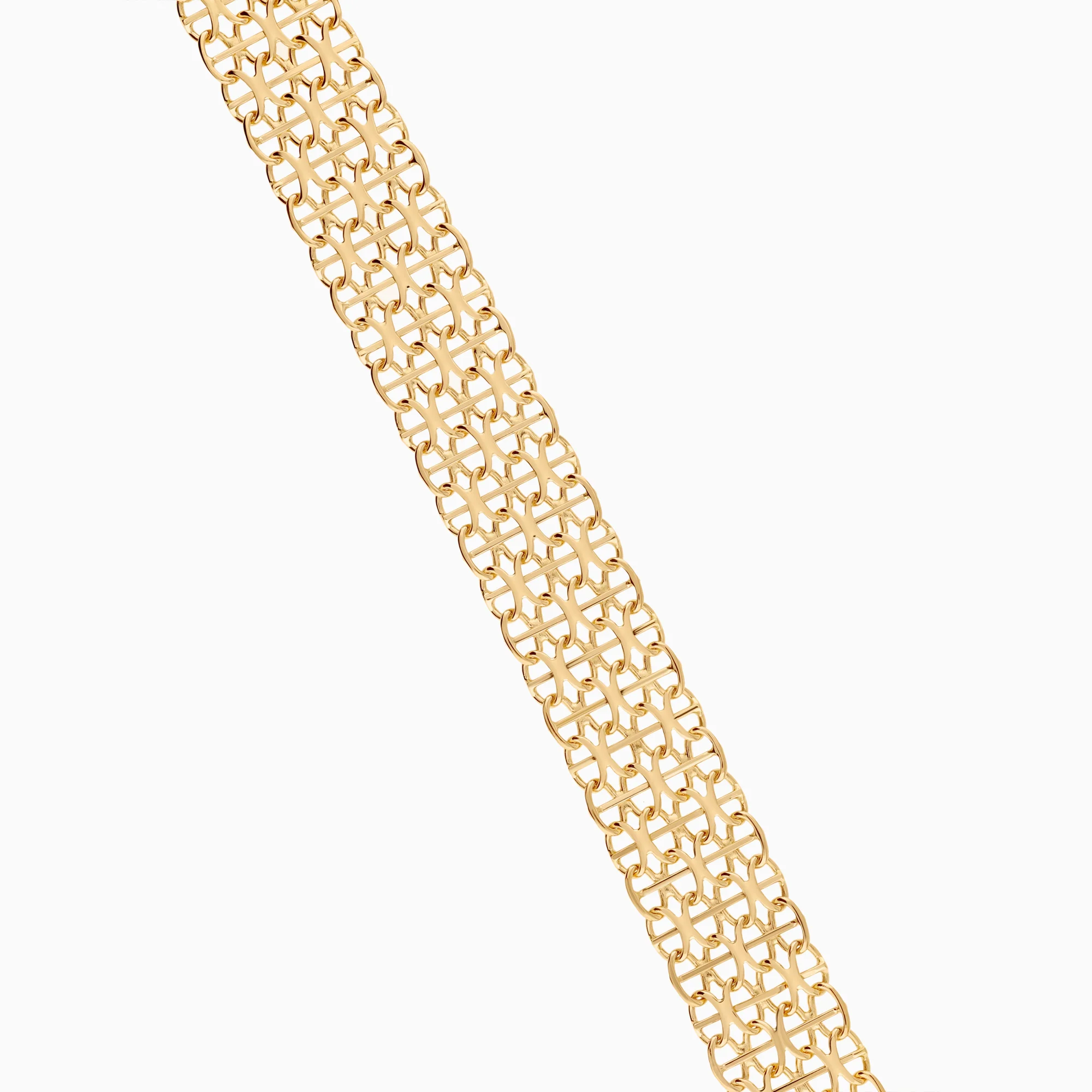 X-link with bar bracelet 12.95g 18K gold