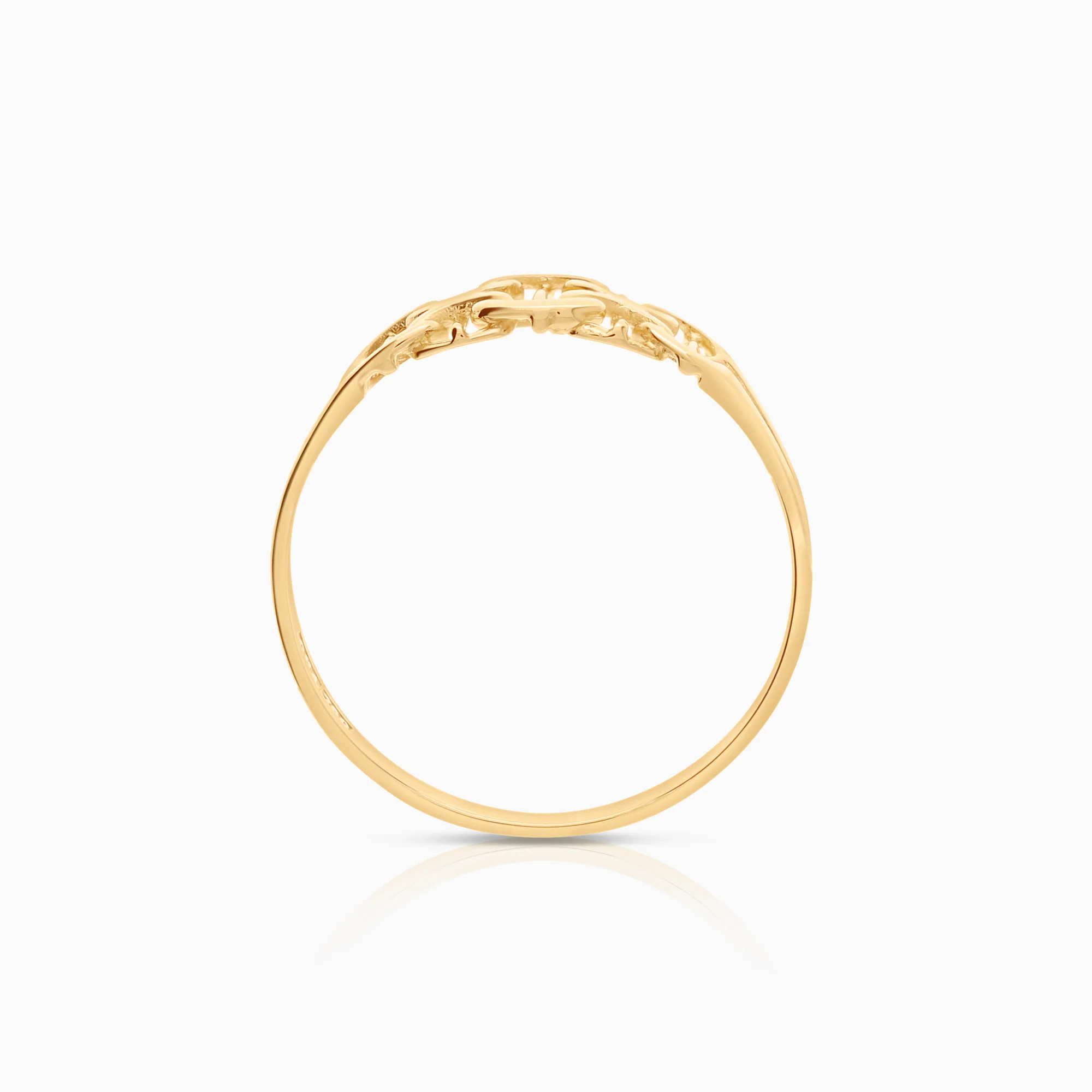 X-link with bar ring 1.69g 18K gold - Image 2