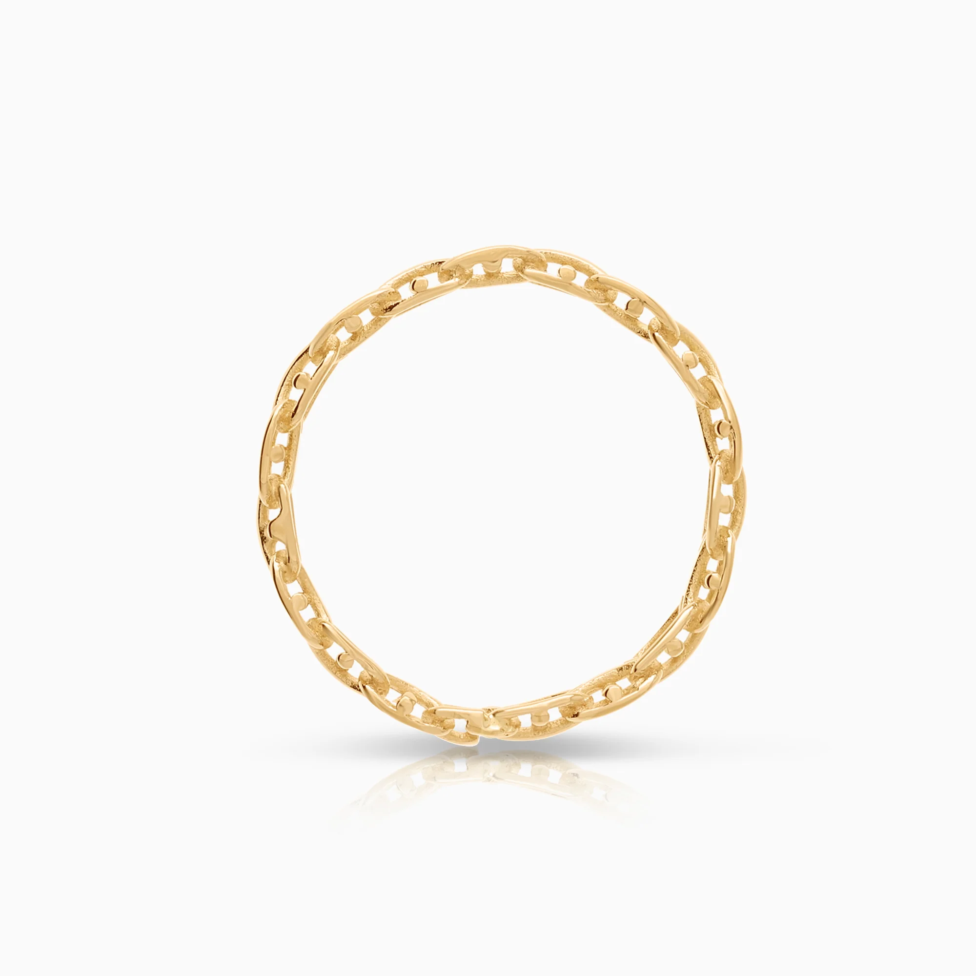 X-link with bar ring 2.37g 18K gold - Image 2