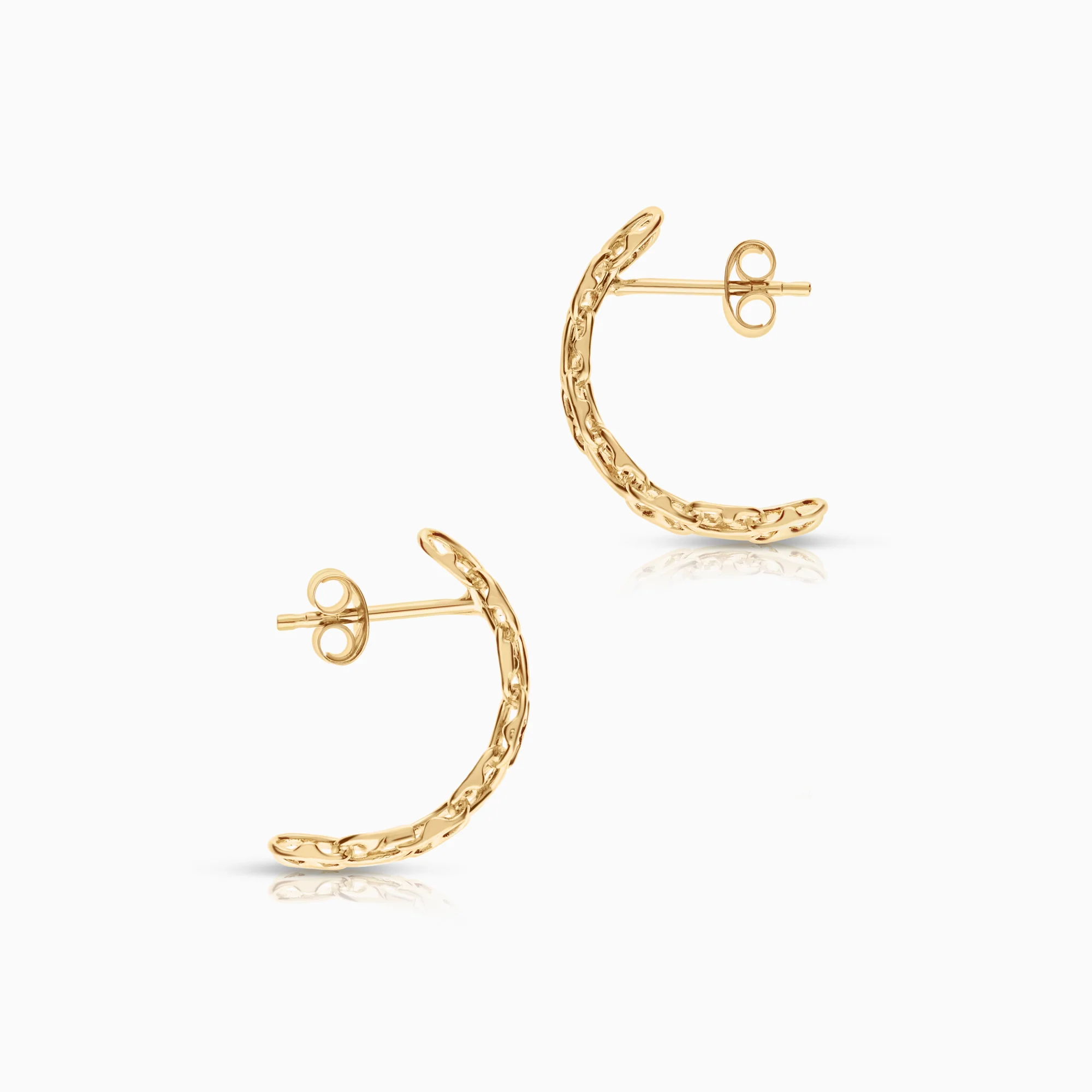 X-link earrings 2.10g 18K gold - Image 2
